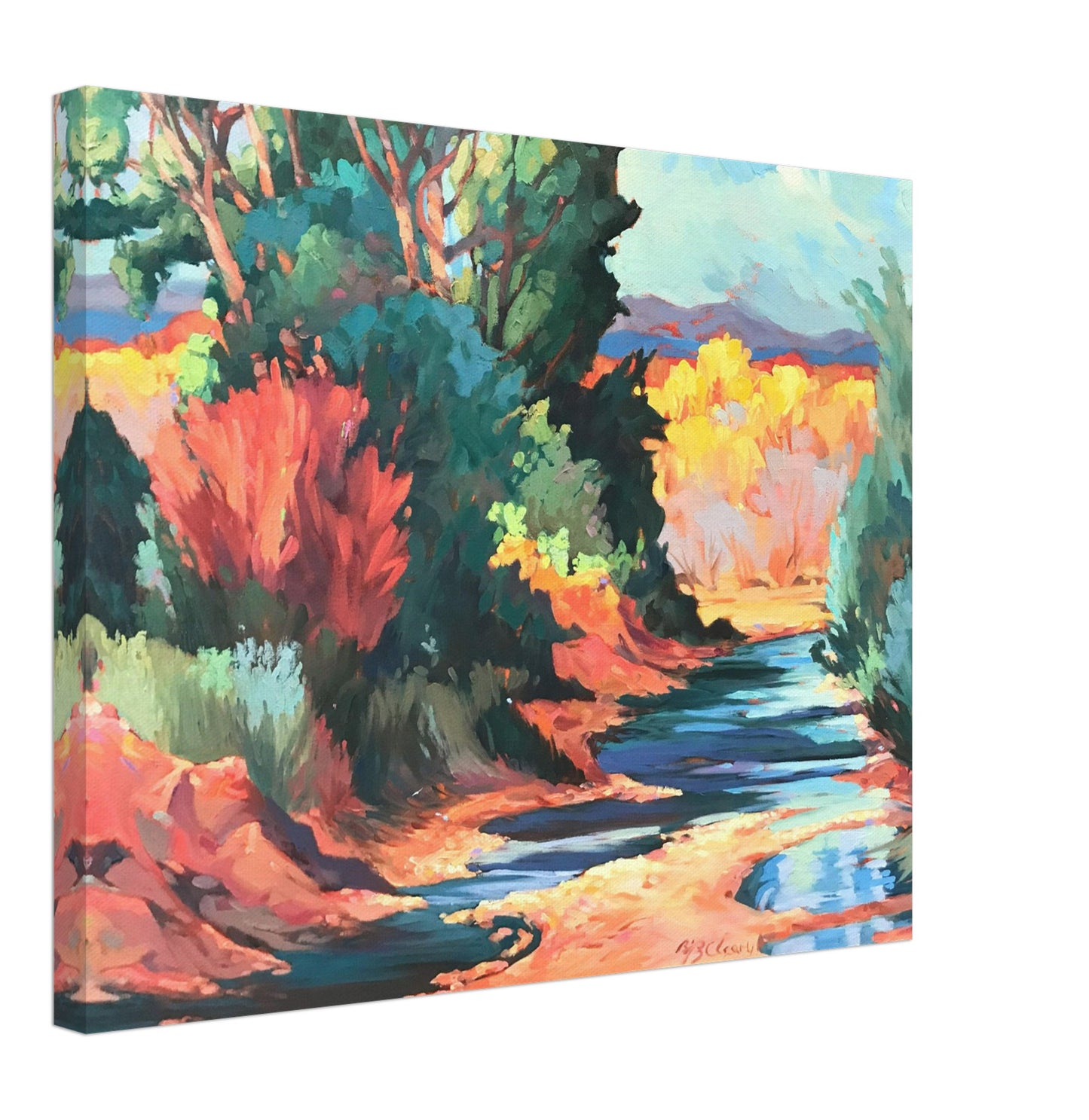 "Rio Pueblo" 16x20 inch Print on Canvas by Barbara Cleary Designs