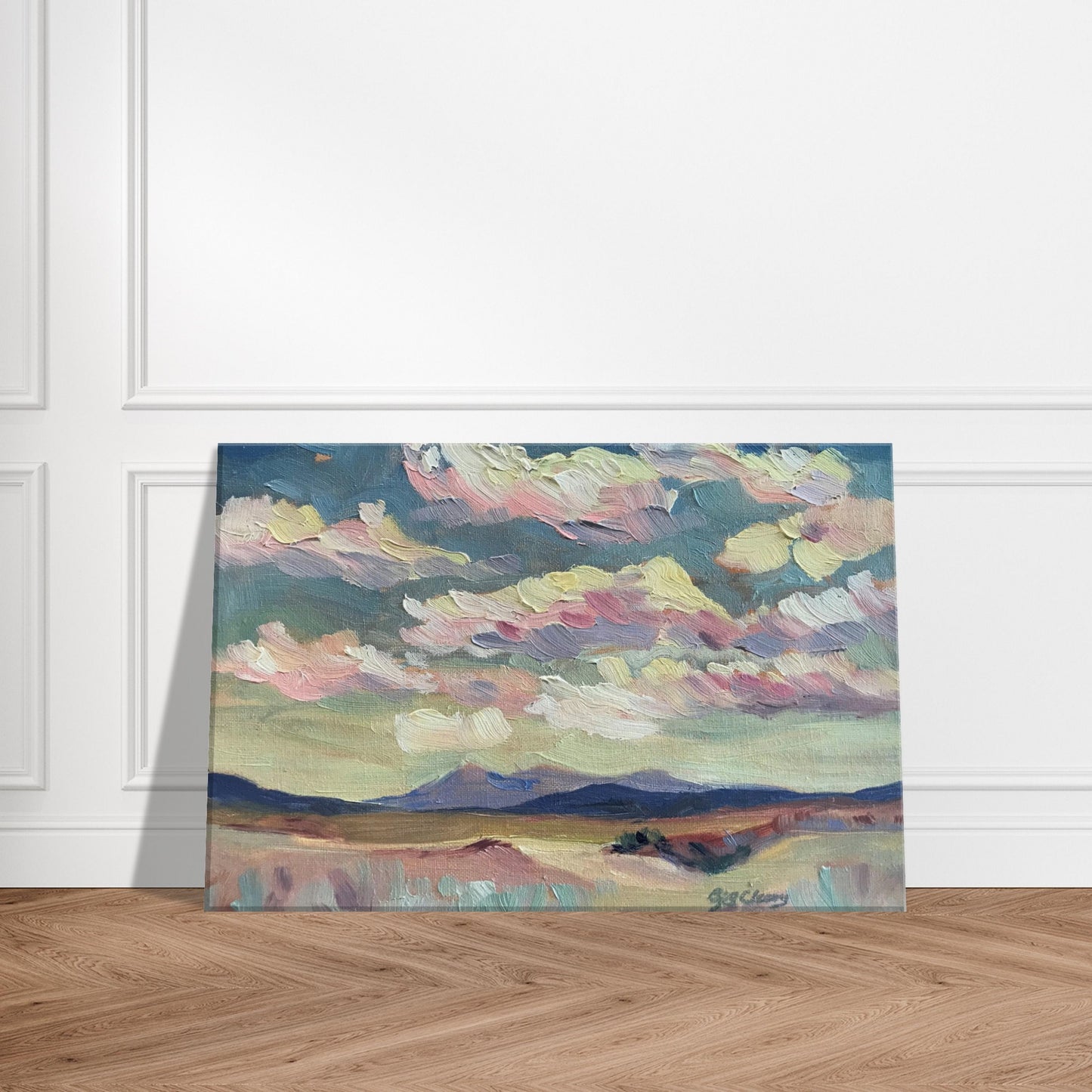 'Rio Chama' Southwestern Landscape I 8x12, 11x14, or 12x18 inch Canvas Art Print I Original Artwork by American Artist Barbara Cleary I F66