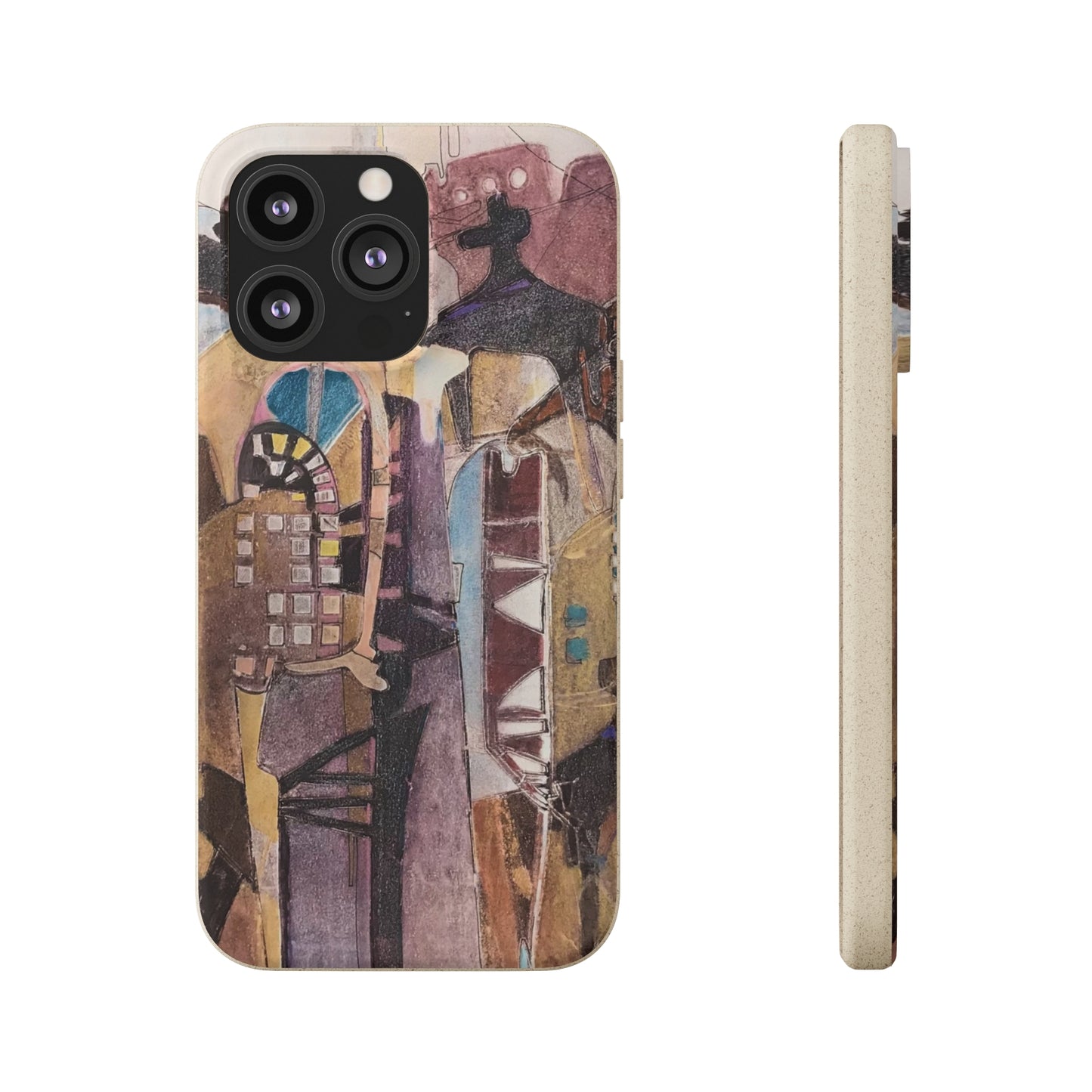 Biodegradable Phone Case with 'San Francisco De Asis' Abstract Original Artwork by Barbara Cleary