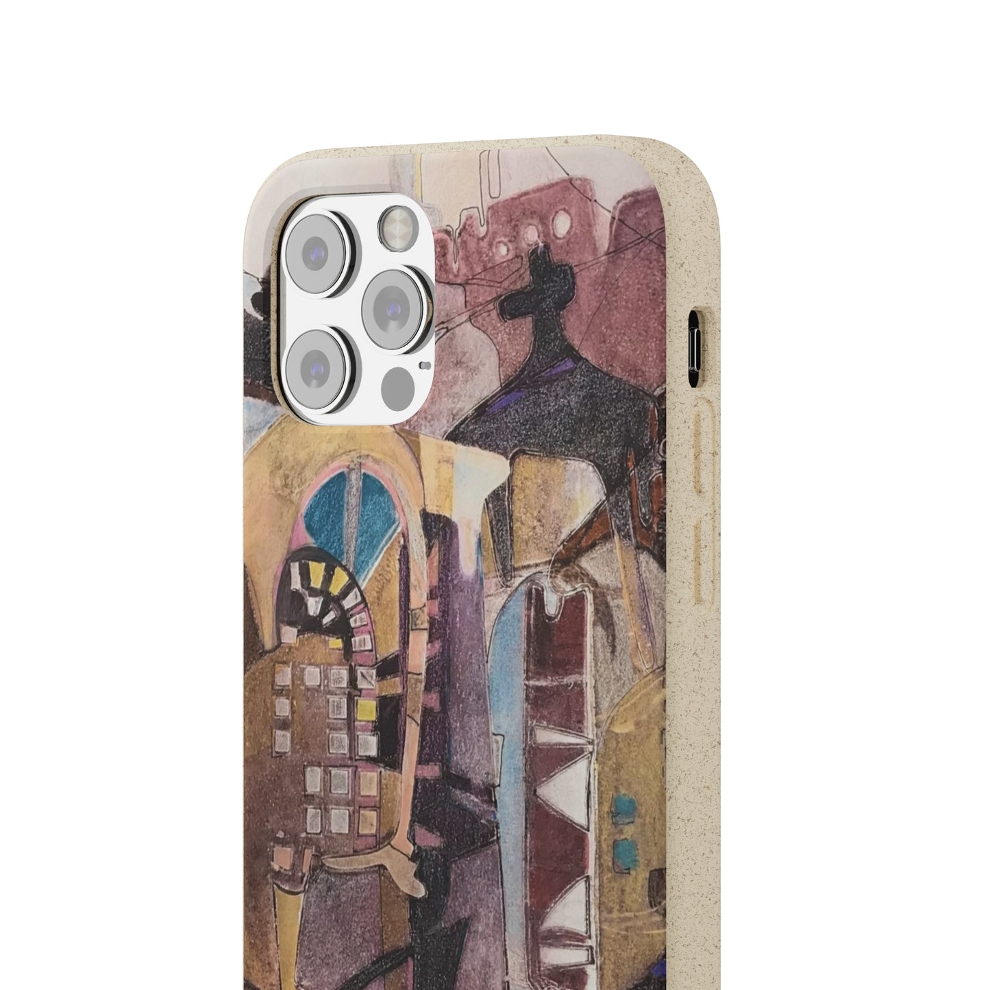 Biodegradable Phone Case with 'San Francisco De Asis' Abstract Original Artwork by Barbara Cleary