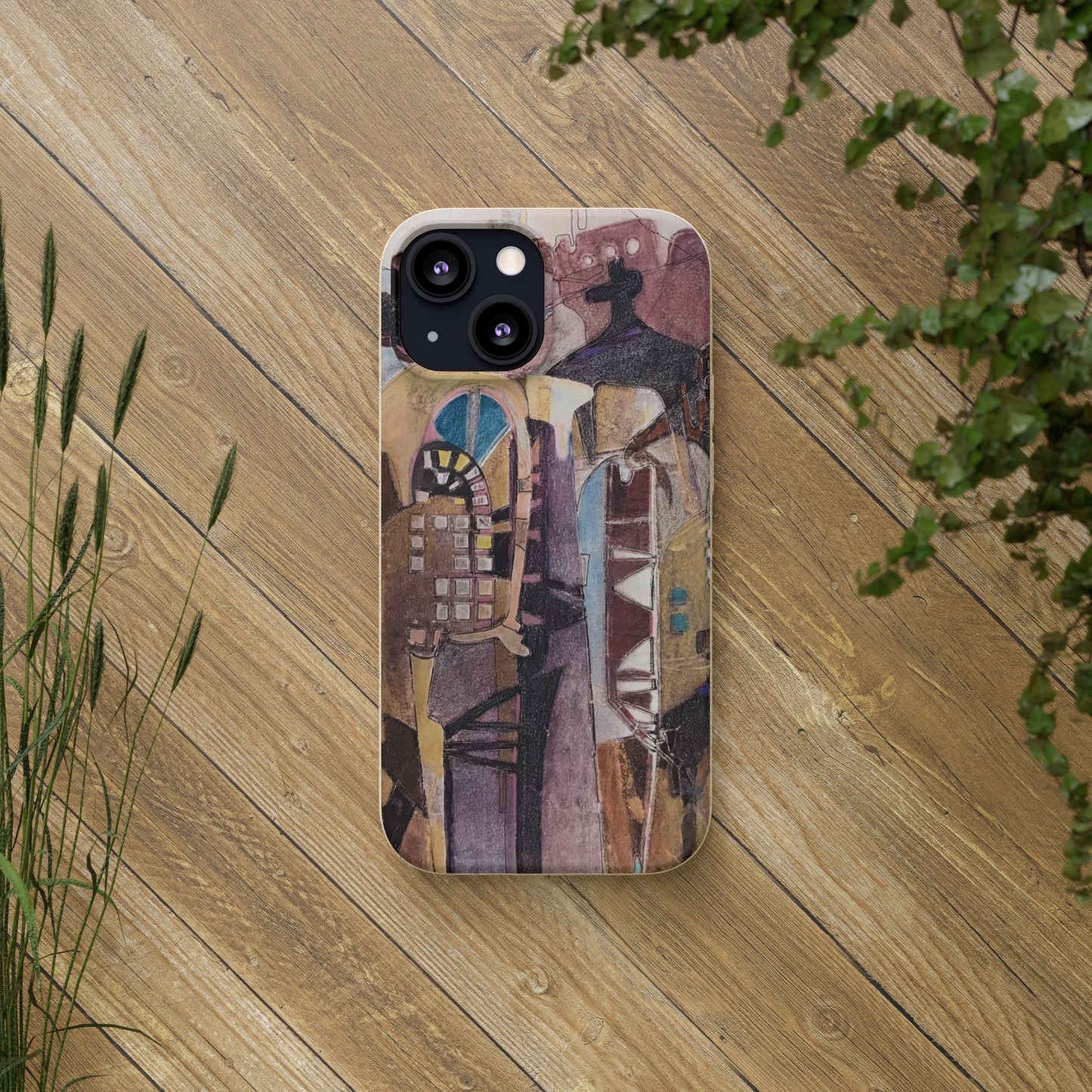 Biodegradable Phone Case with 'San Francisco De Asis' Abstract Original Artwork by Barbara Cleary