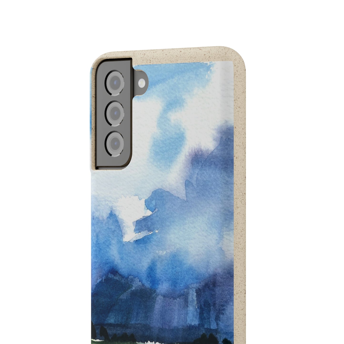 Biodegradable Phone Case with 'Tranquil Mountain View 4' Landscape Original Artwork by Barbara Cleary