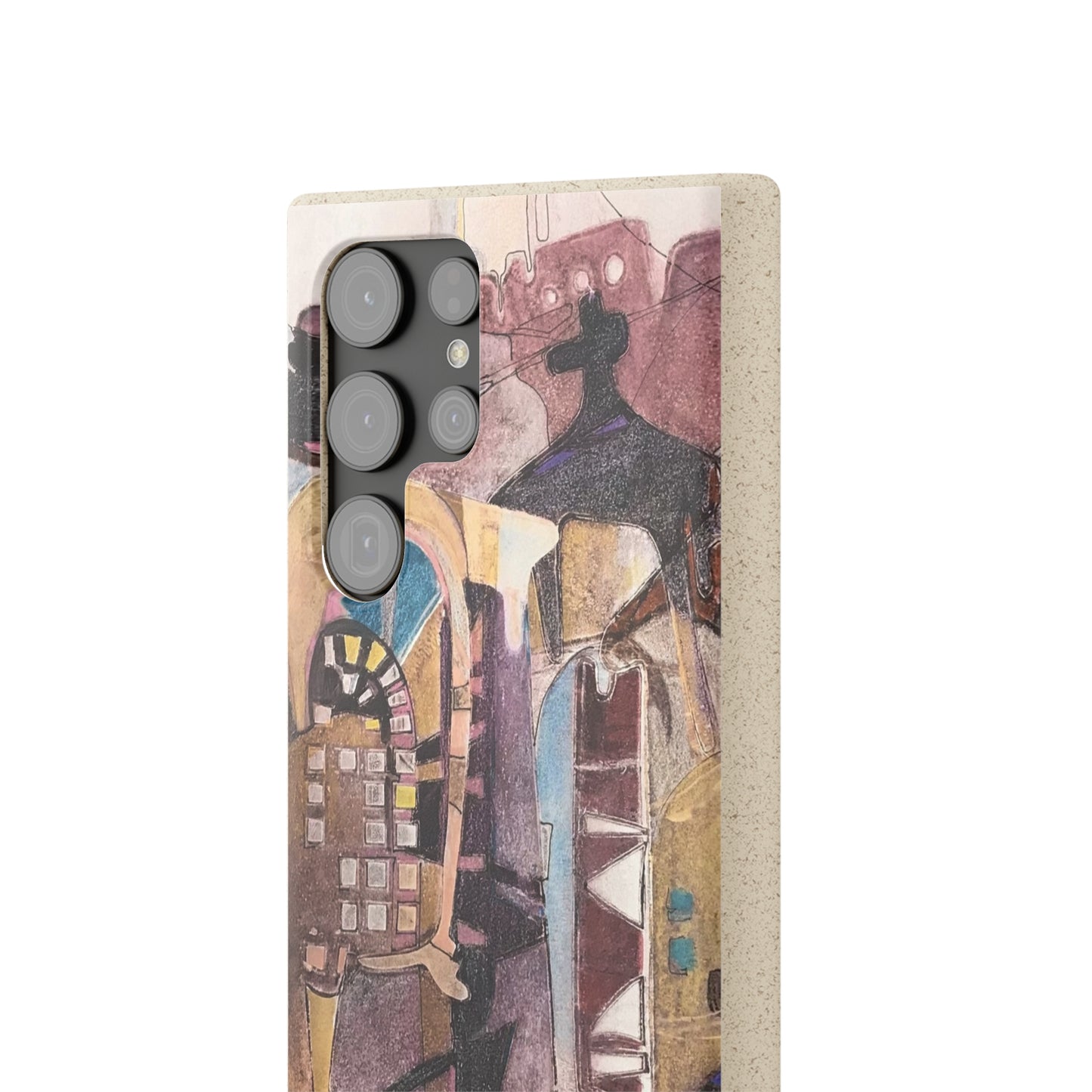 Biodegradable Phone Case with 'San Francisco De Asis' Abstract Original Artwork by Barbara Cleary