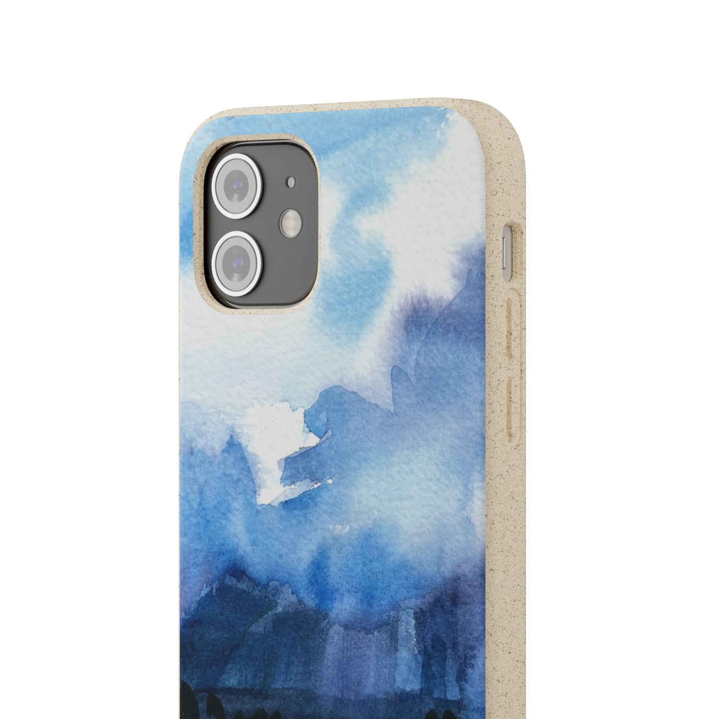 Biodegradable Phone Case with 'Tranquil Mountain View 4' Landscape Original Artwork by Barbara Cleary