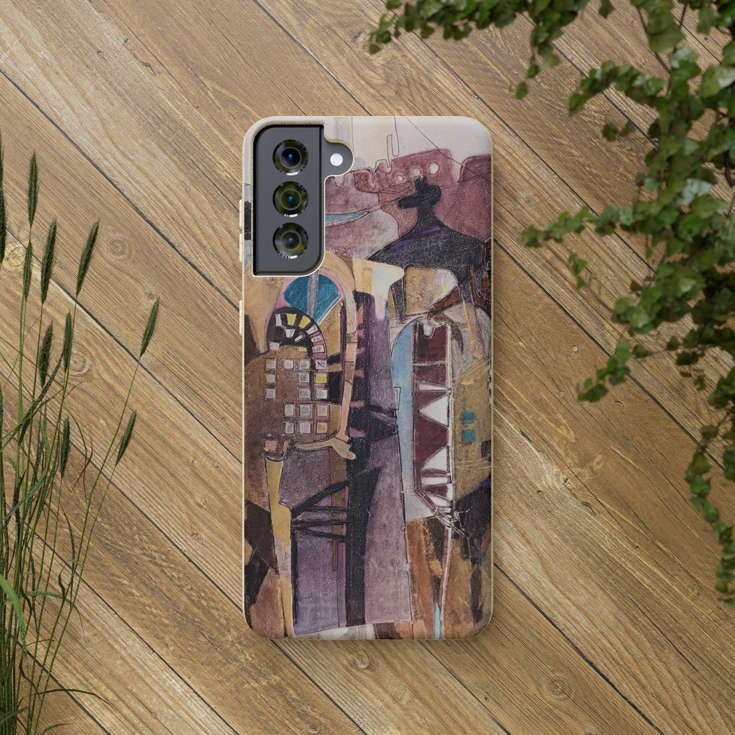 Biodegradable Phone Case with 'San Francisco De Asis' Abstract Original Artwork by Barbara Cleary