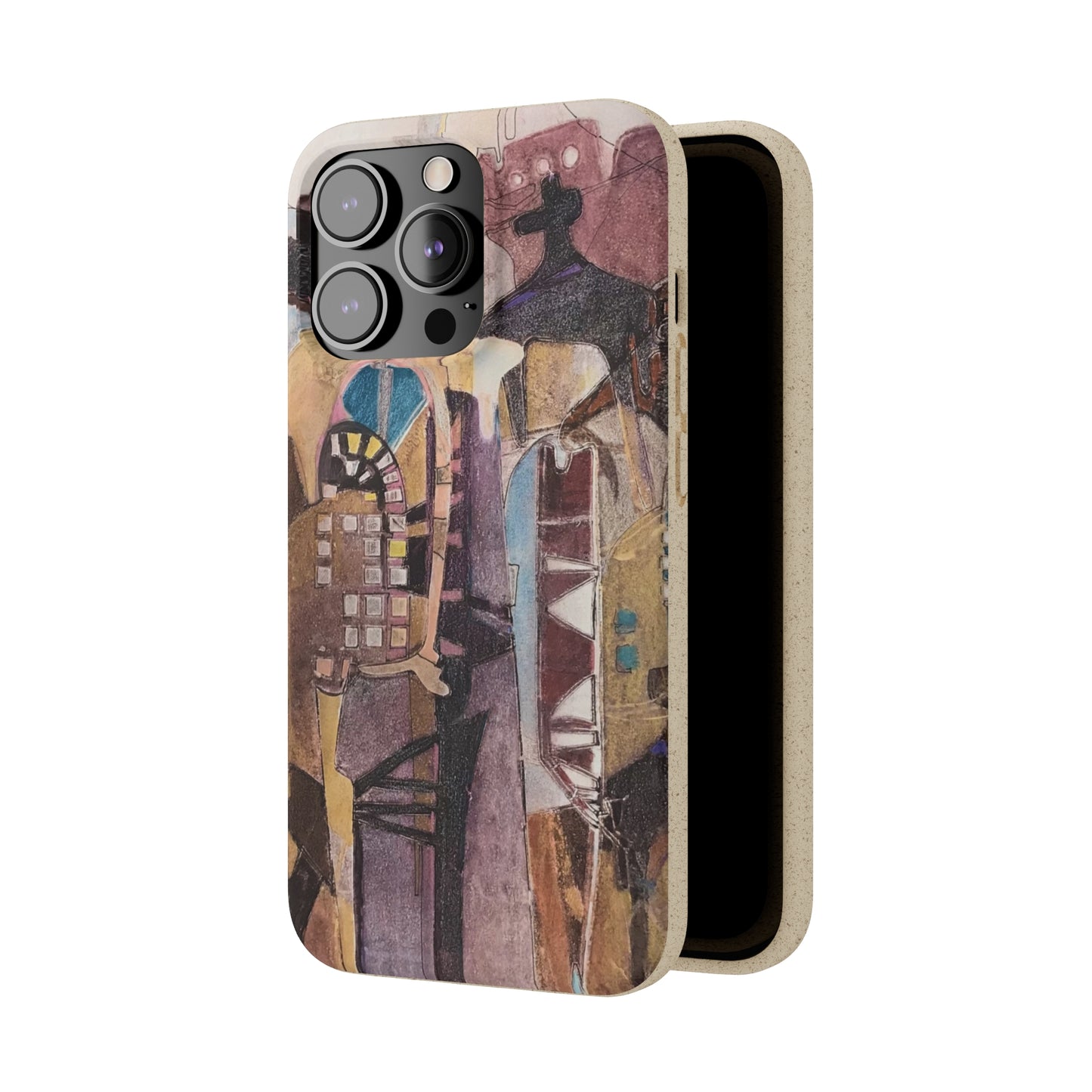 Biodegradable Phone Case with 'San Francisco De Asis' Abstract Original Artwork by Barbara Cleary
