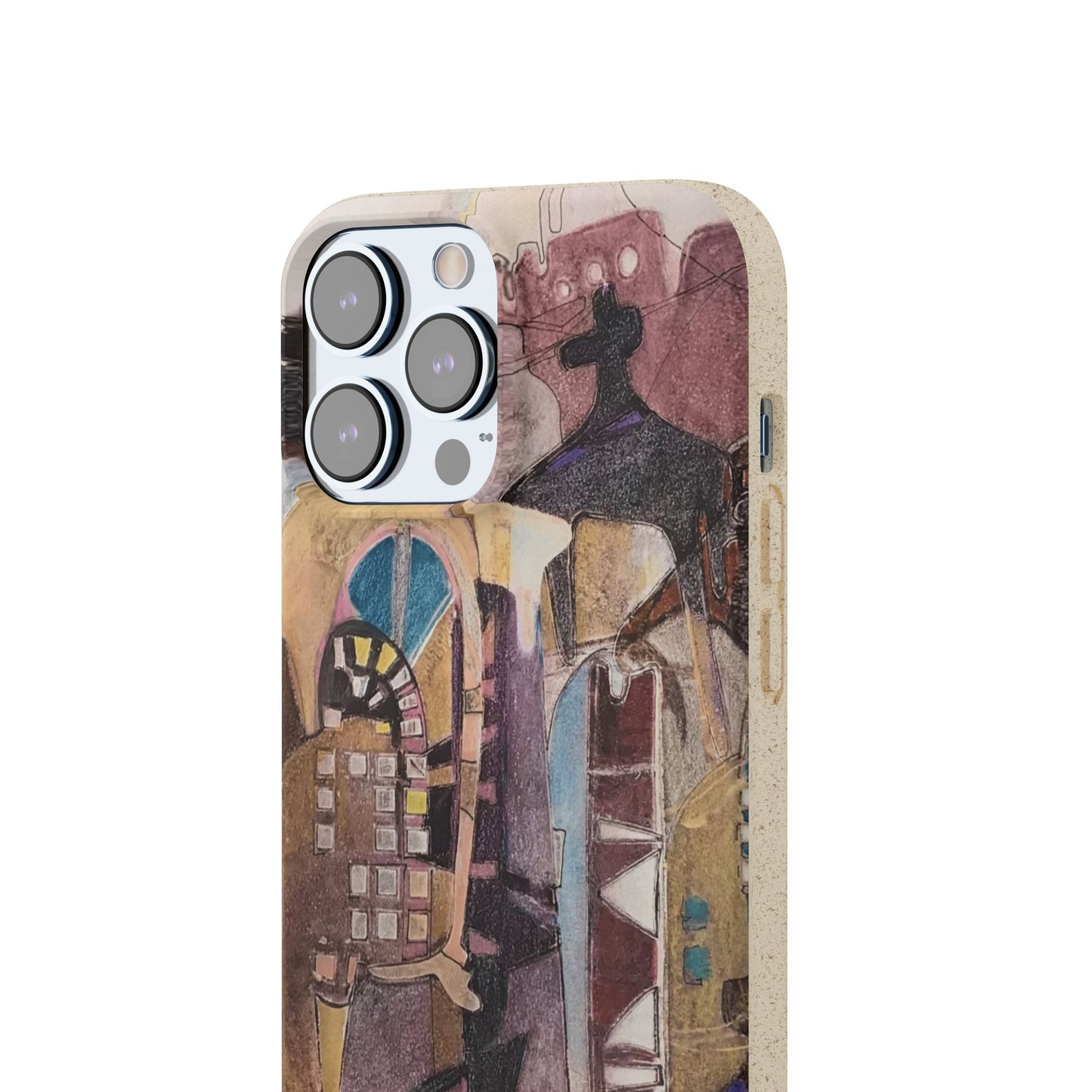 Biodegradable Phone Case with 'San Francisco De Asis' Abstract Original Artwork by Barbara Cleary
