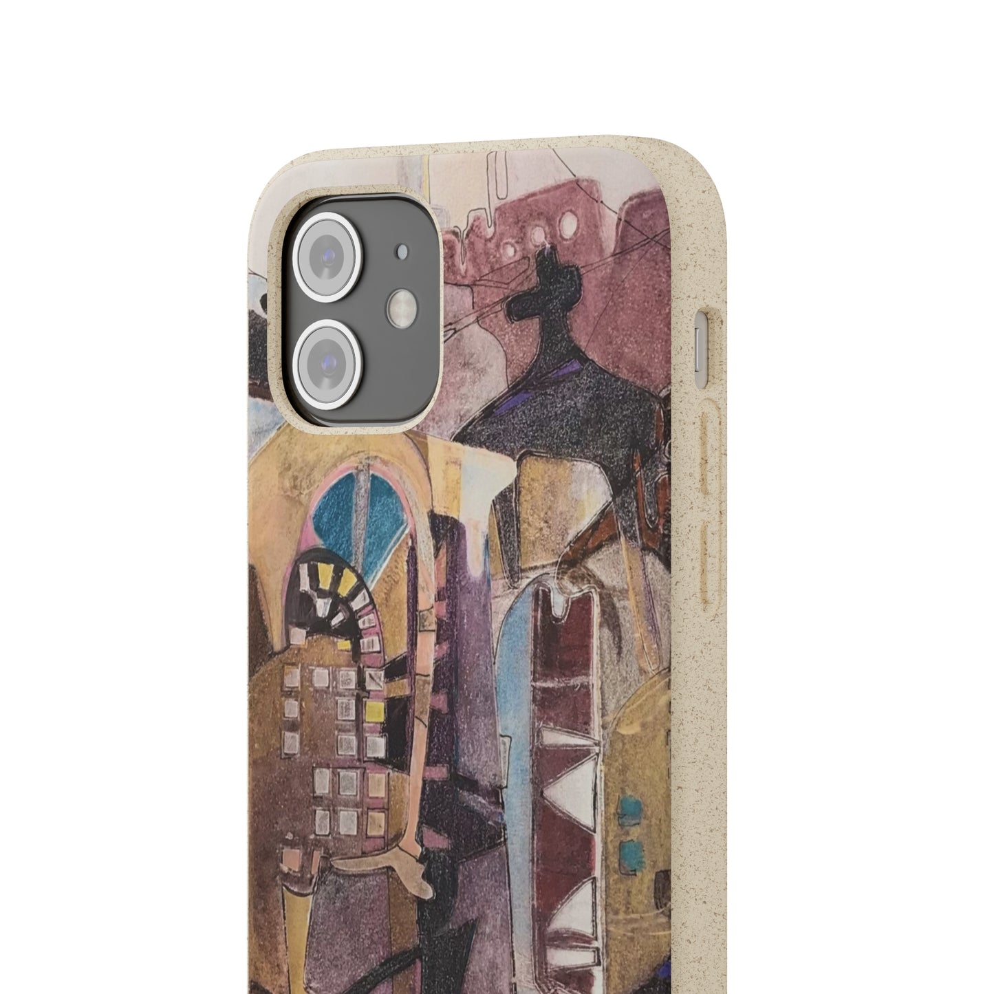Biodegradable Phone Case with 'San Francisco De Asis' Abstract Original Artwork by Barbara Cleary