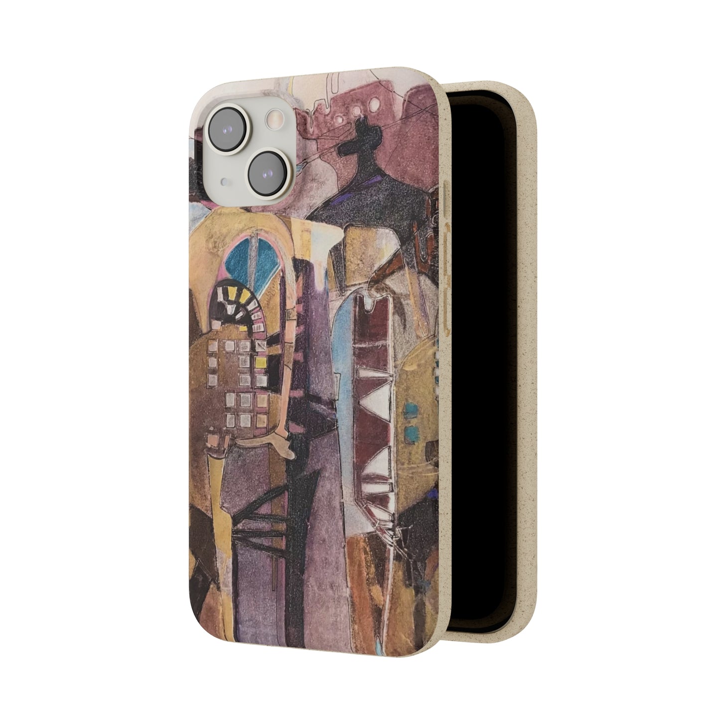Biodegradable Phone Case with 'San Francisco De Asis' Abstract Original Artwork by Barbara Cleary