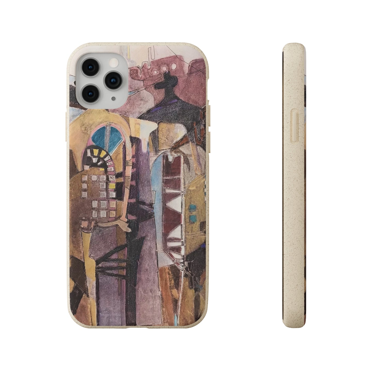 Biodegradable Phone Case with 'San Francisco De Asis' Abstract Original Artwork by Barbara Cleary