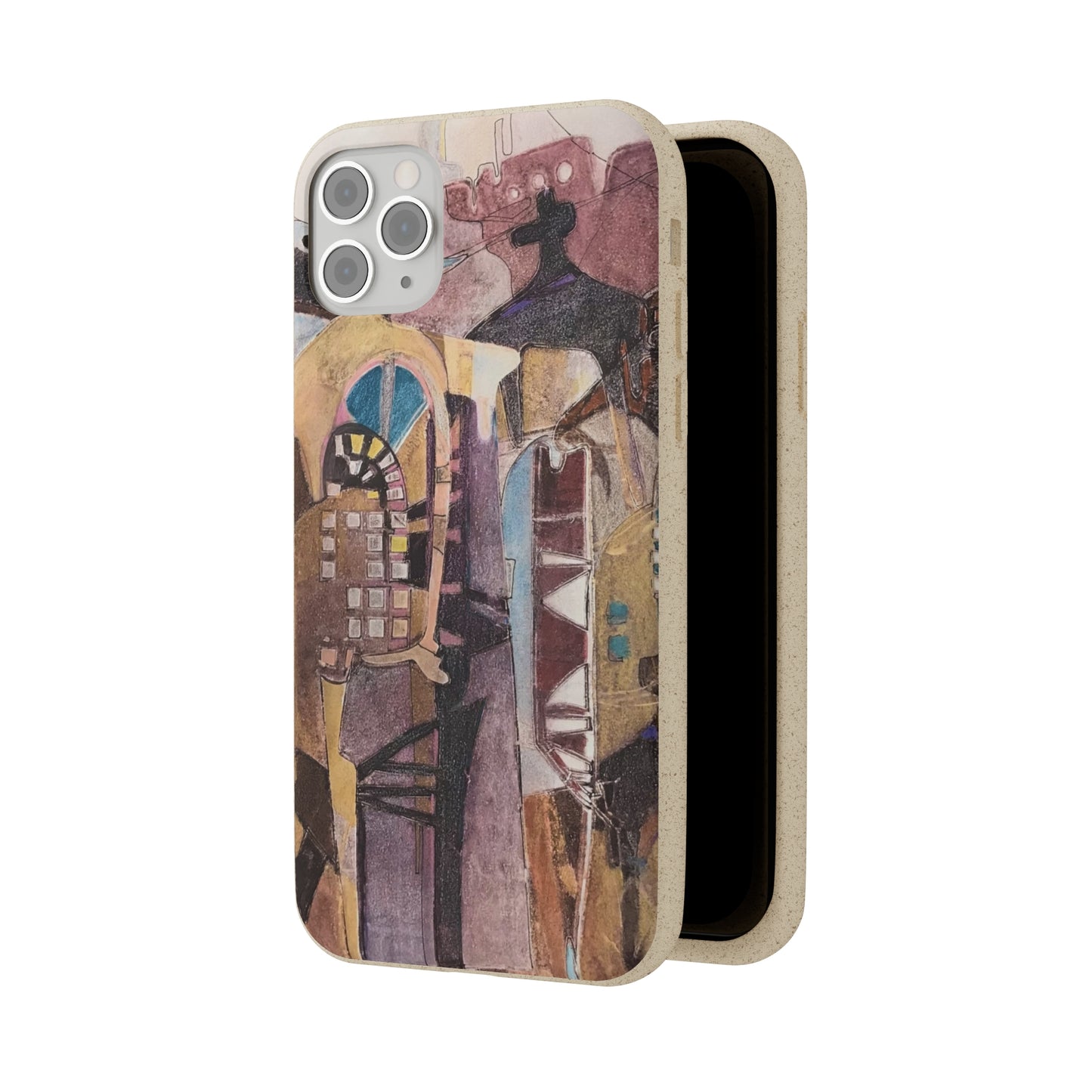 Biodegradable Phone Case with 'San Francisco De Asis' Abstract Original Artwork by Barbara Cleary