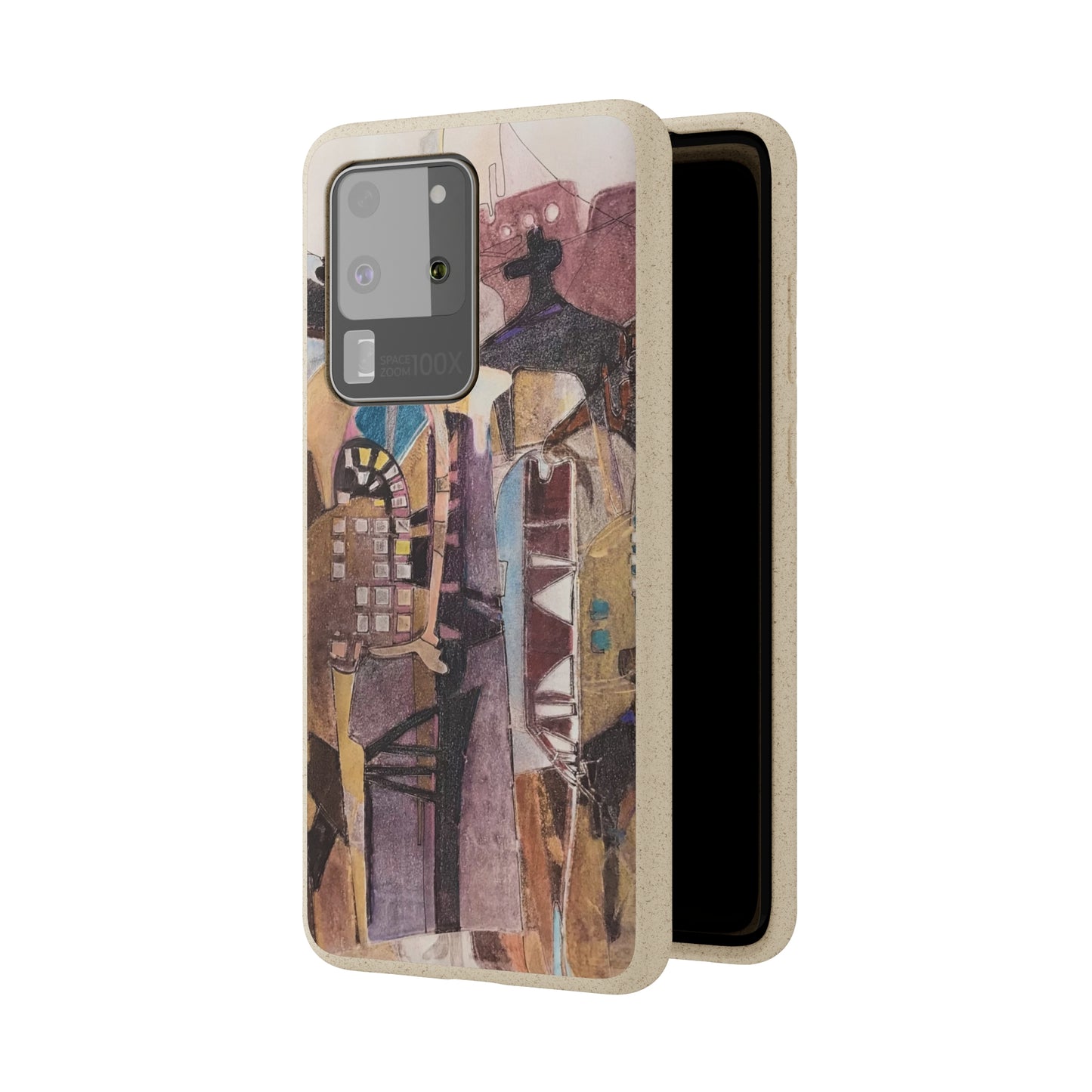 Biodegradable Phone Case with 'San Francisco De Asis' Abstract Original Artwork by Barbara Cleary