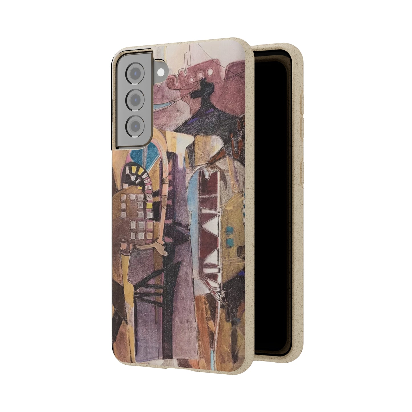 Biodegradable Phone Case with 'San Francisco De Asis' Abstract Original Artwork by Barbara Cleary