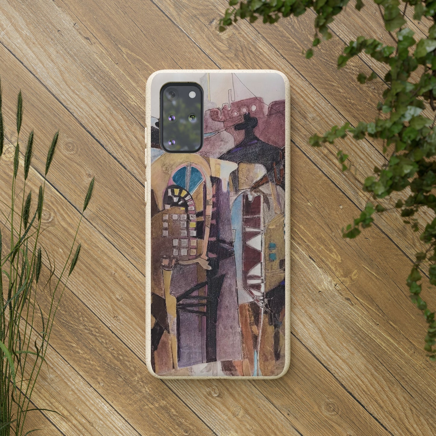 Biodegradable Phone Case with 'San Francisco De Asis' Abstract Original Artwork by Barbara Cleary