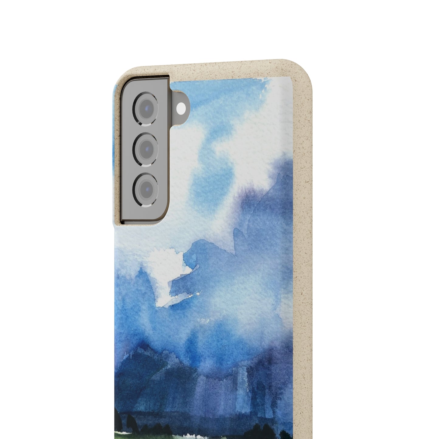 Biodegradable Phone Case with 'Tranquil Mountain View 4' Landscape Original Artwork by Barbara Cleary