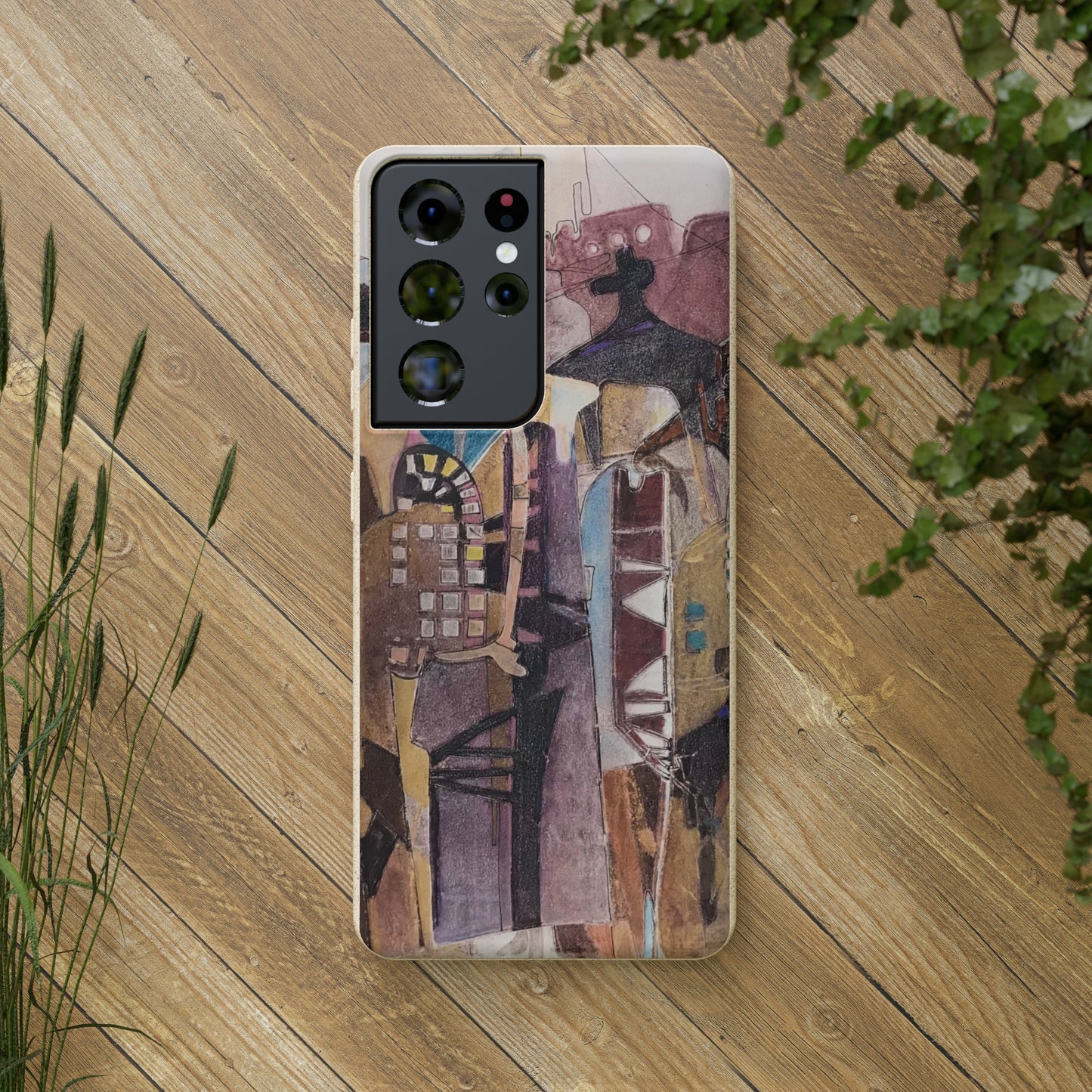 Biodegradable Phone Case with 'San Francisco De Asis' Abstract Original Artwork by Barbara Cleary