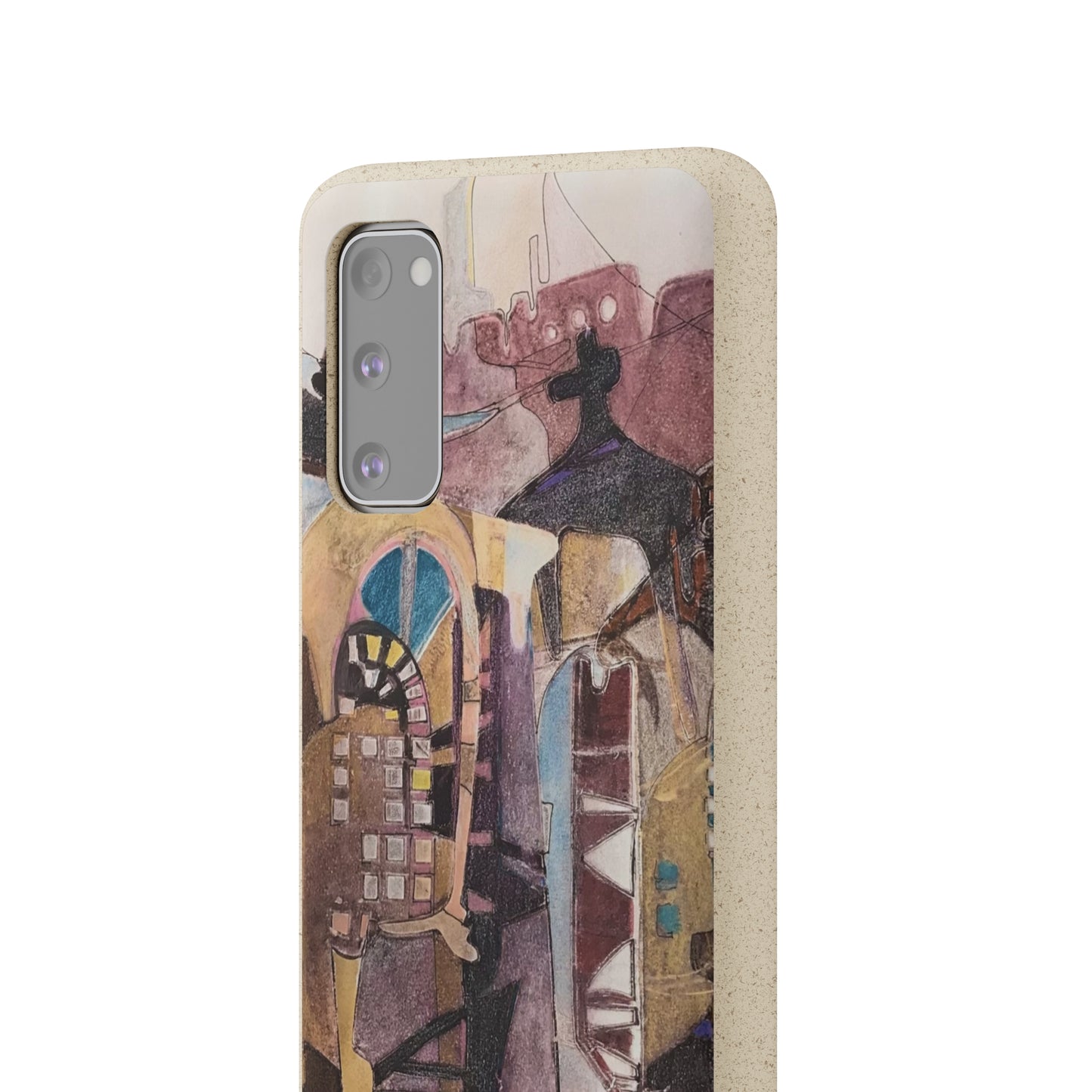 Biodegradable Phone Case with 'San Francisco De Asis' Abstract Original Artwork by Barbara Cleary