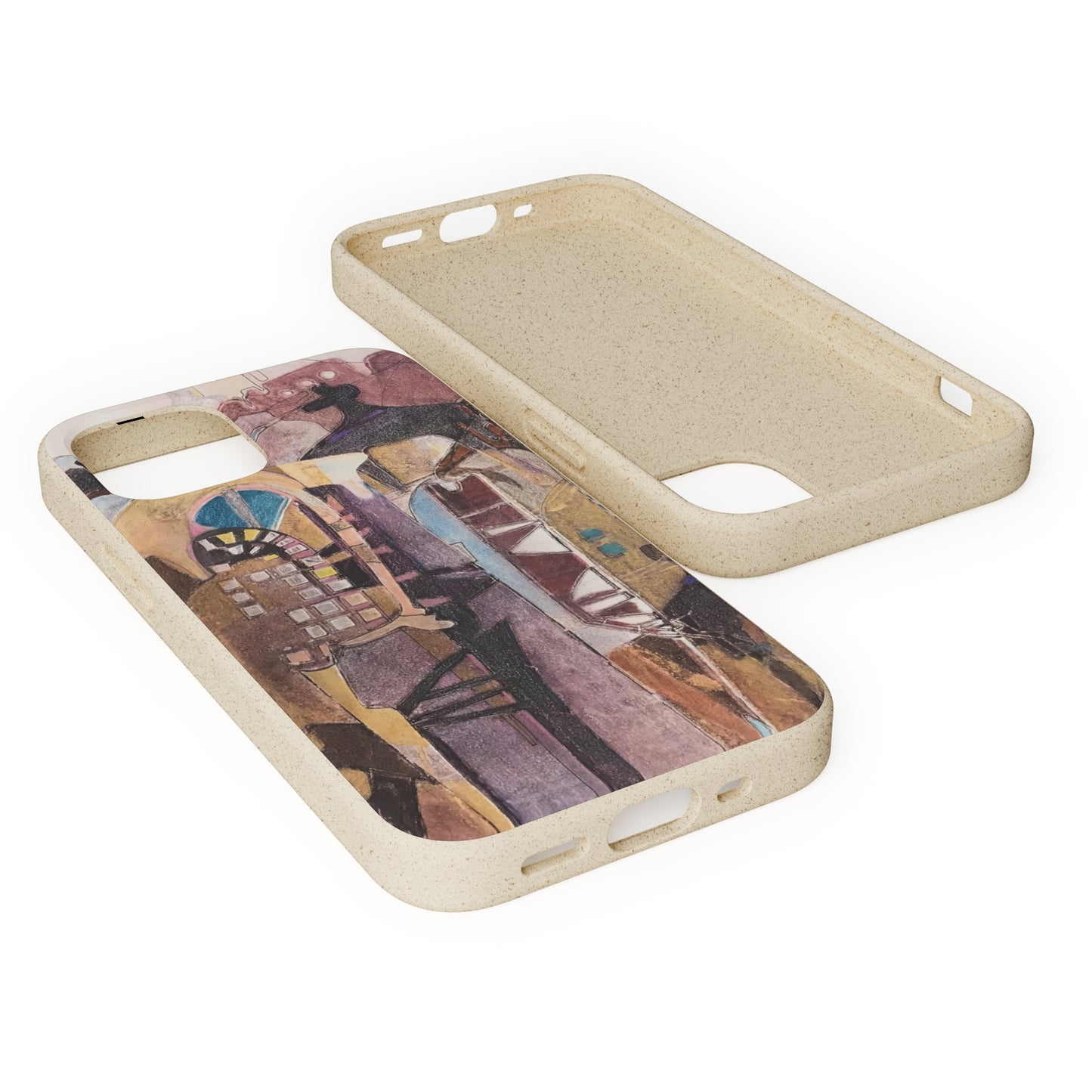 Biodegradable Phone Case with 'San Francisco De Asis' Abstract Original Artwork by Barbara Cleary