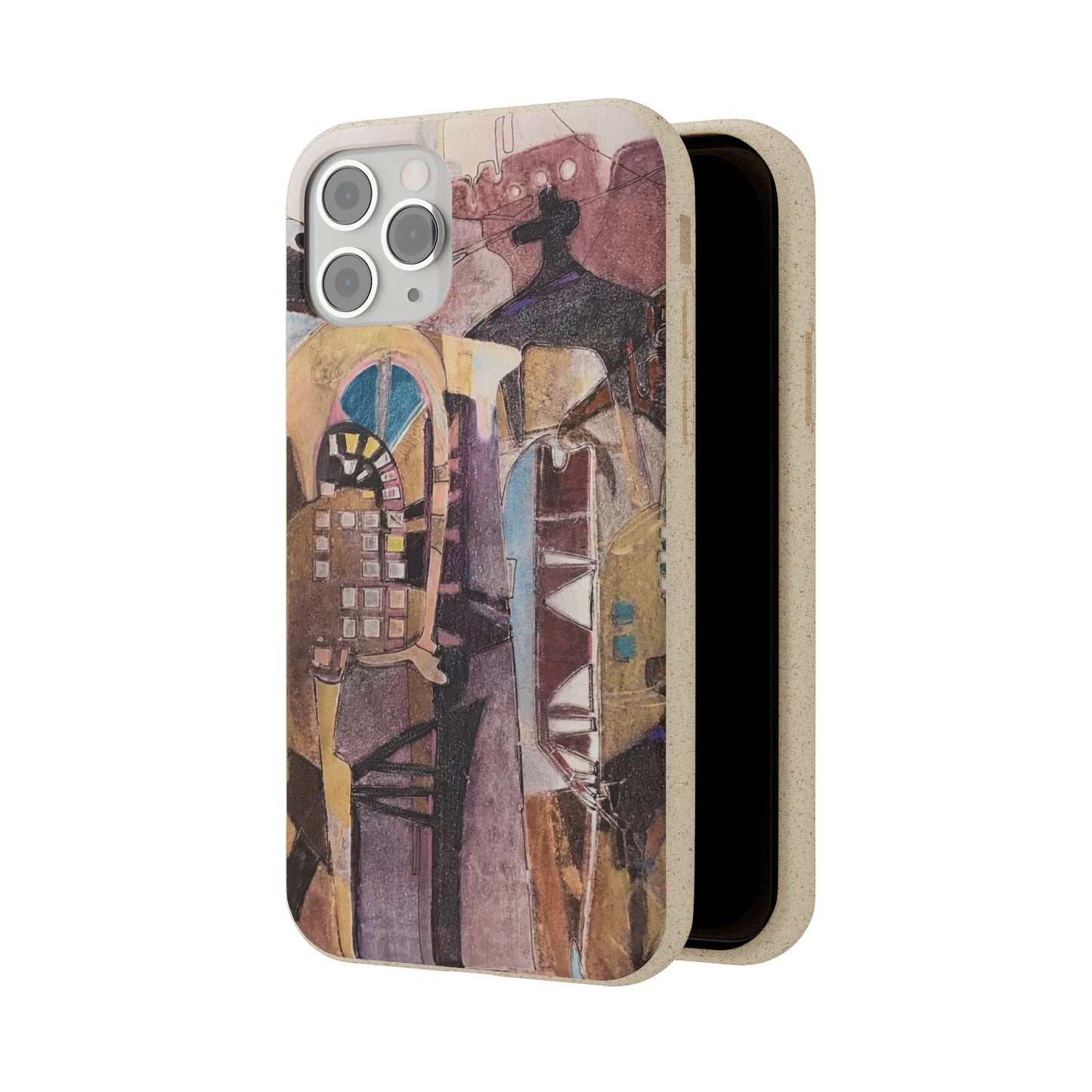 Biodegradable Phone Case with 'San Francisco De Asis' Abstract Original Artwork by Barbara Cleary