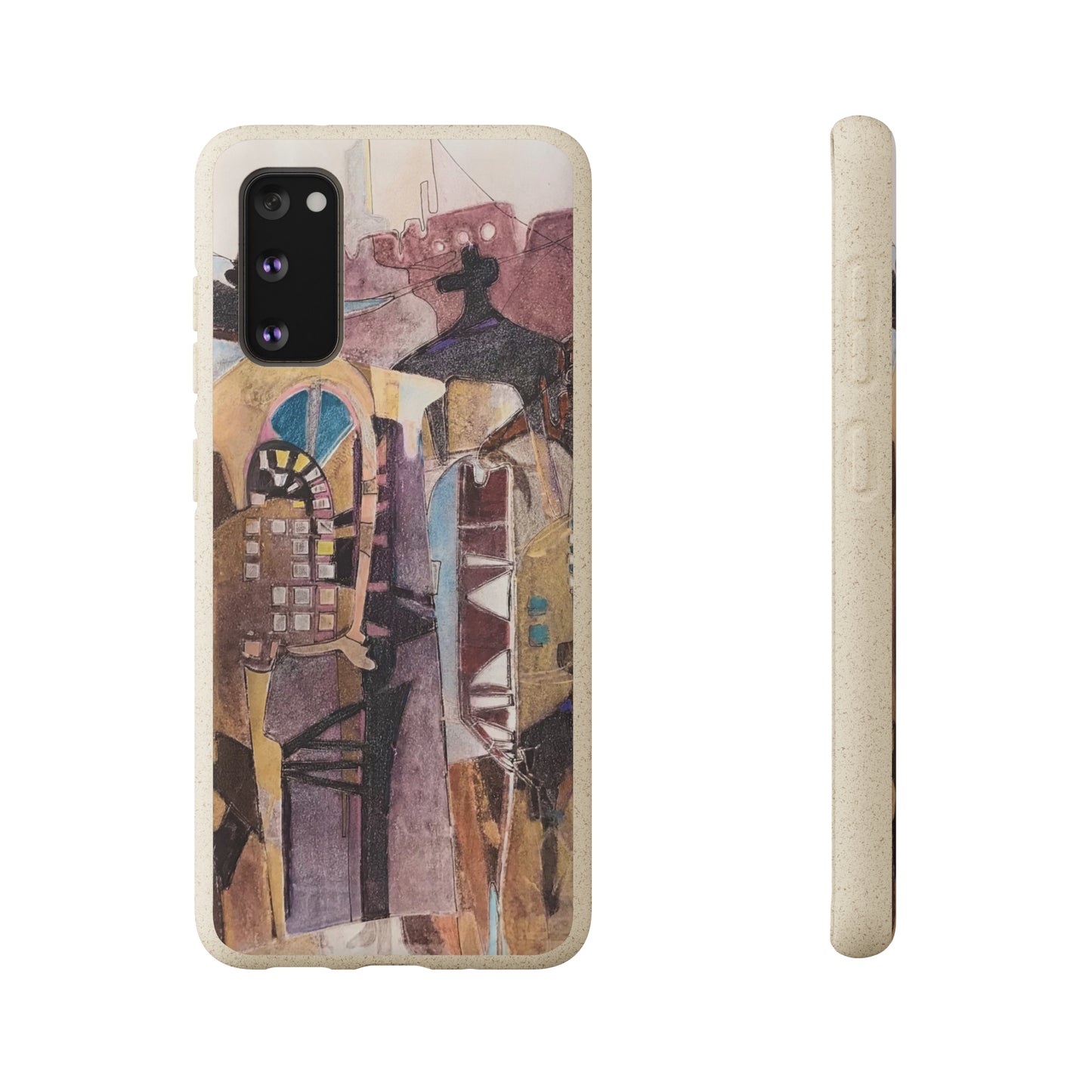 Biodegradable Phone Case with 'San Francisco De Asis' Abstract Original Artwork by Barbara Cleary