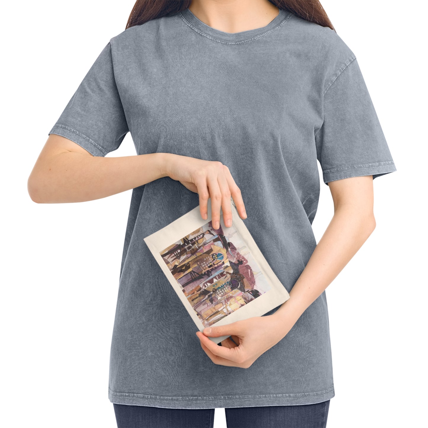 Eco-Friendly Pouch with 'San Francisco De Asis' I Original Artwork by American Artist Barbara Cleary