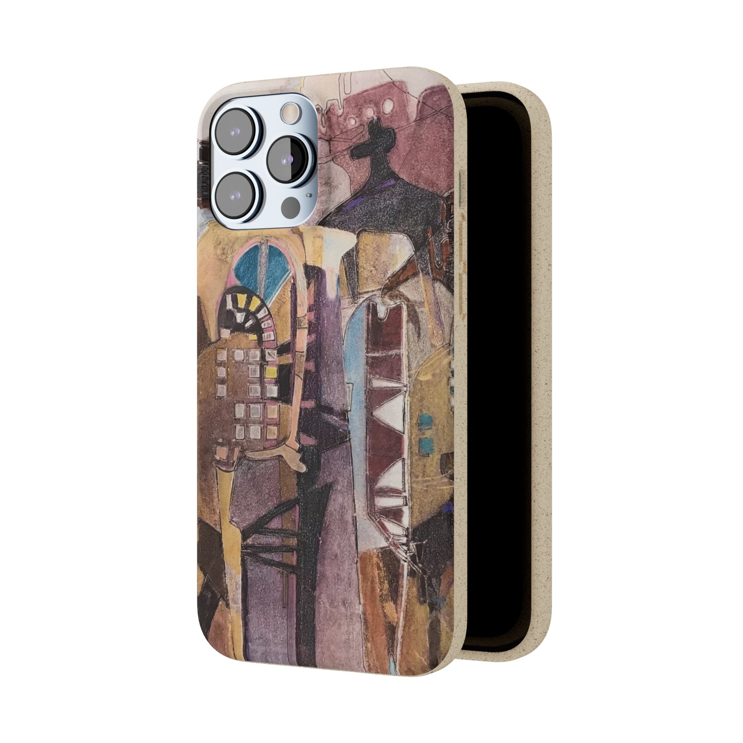 Biodegradable Phone Case with 'San Francisco De Asis' Abstract Original Artwork by Barbara Cleary