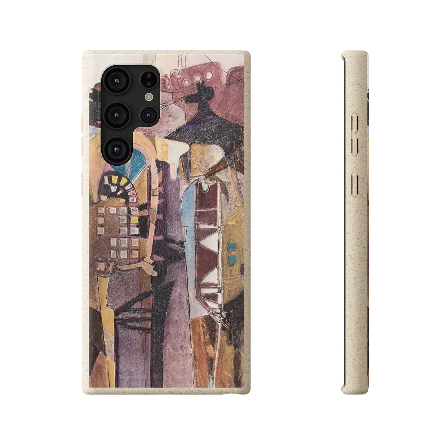 Biodegradable Phone Case with 'San Francisco De Asis' Abstract Original Artwork by Barbara Cleary