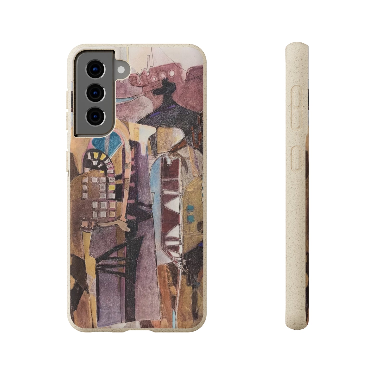 Biodegradable Phone Case with 'San Francisco De Asis' Abstract Original Artwork by Barbara Cleary