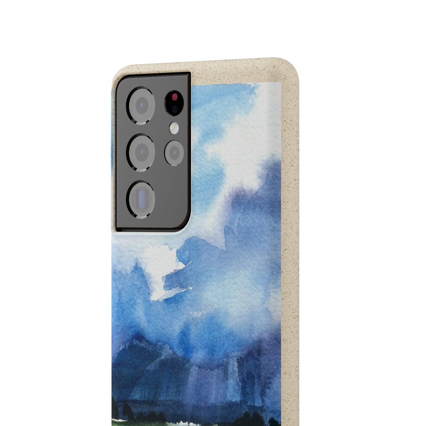 Biodegradable Phone Case with 'Tranquil Mountain View 4' Landscape Original Artwork by Barbara Cleary