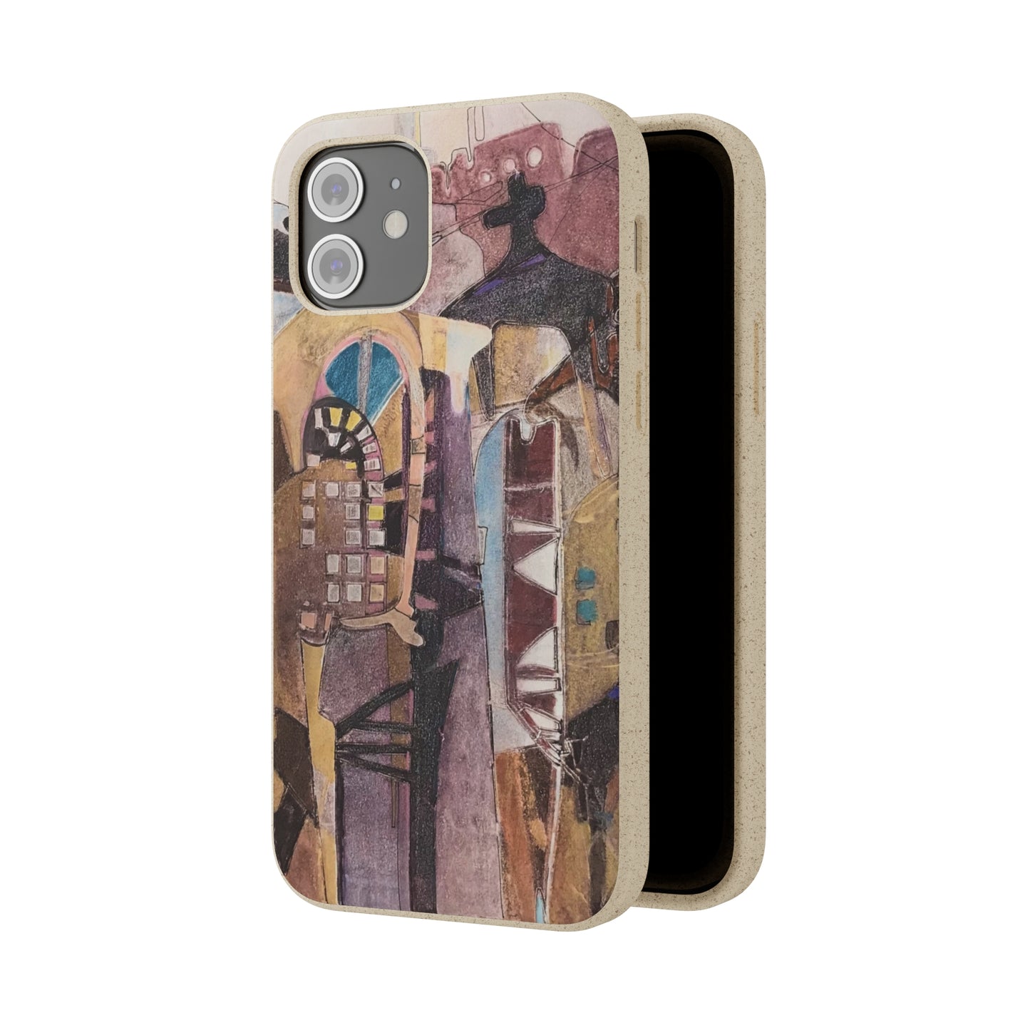 Biodegradable Phone Case with 'San Francisco De Asis' Abstract Original Artwork by Barbara Cleary