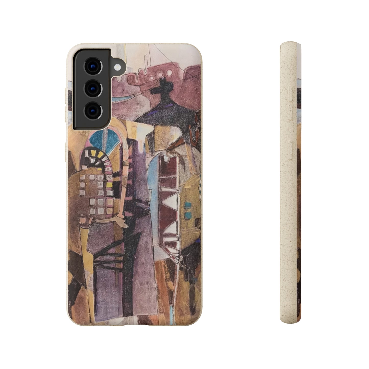 Biodegradable Phone Case with 'San Francisco De Asis' Abstract Original Artwork by Barbara Cleary