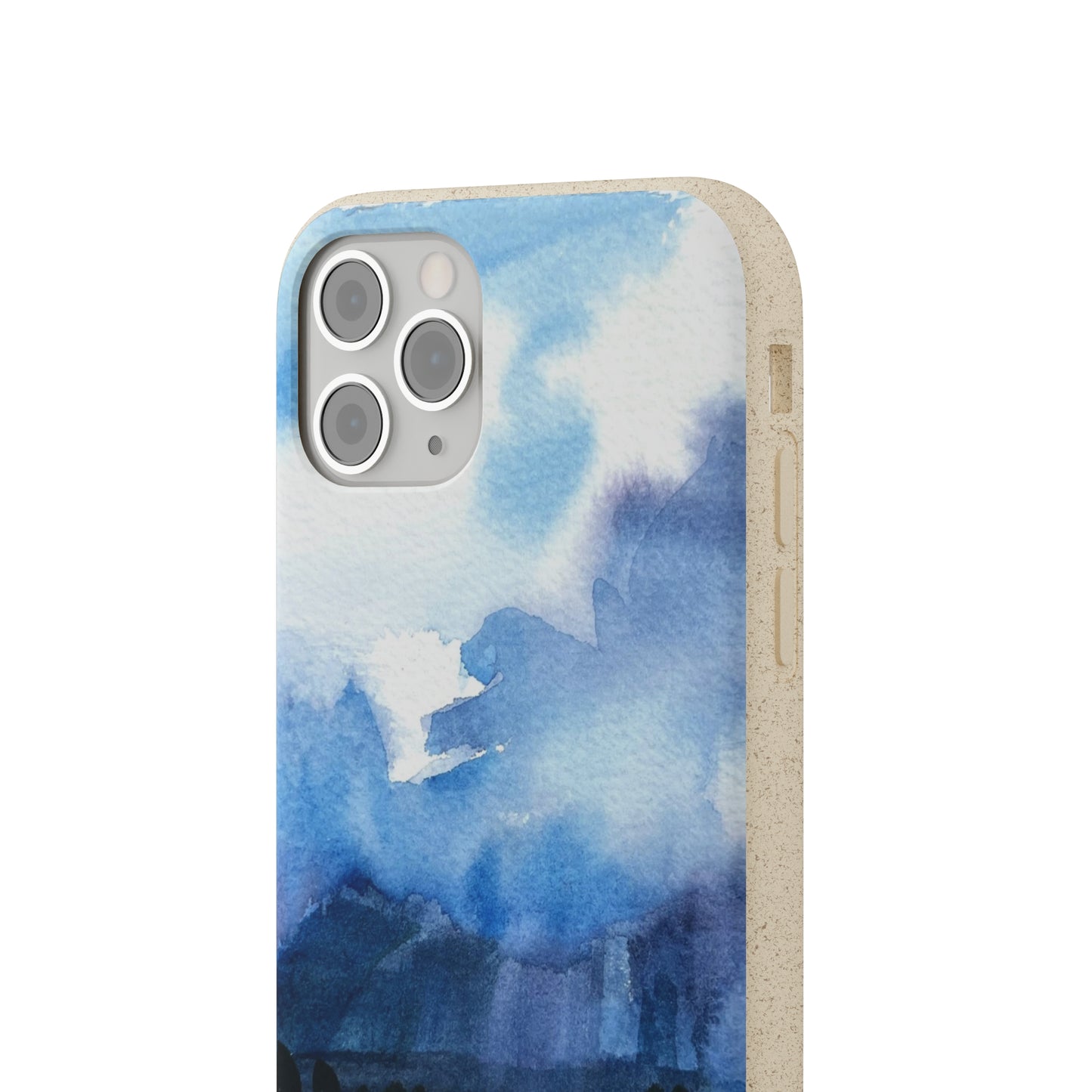 Biodegradable Phone Case with 'Tranquil Mountain View 4' Landscape Original Artwork by Barbara Cleary