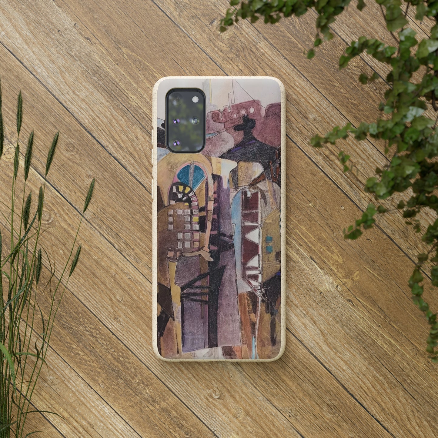 Biodegradable Phone Case with 'San Francisco De Asis' Abstract Original Artwork by Barbara Cleary