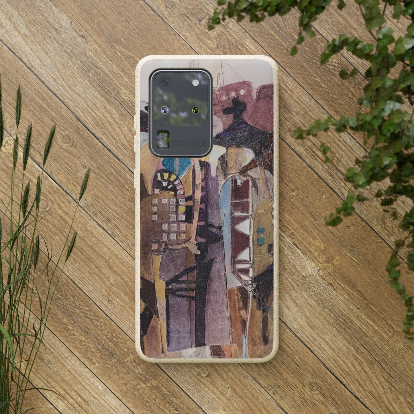 Biodegradable Phone Case with 'San Francisco De Asis' Abstract Original Artwork by Barbara Cleary