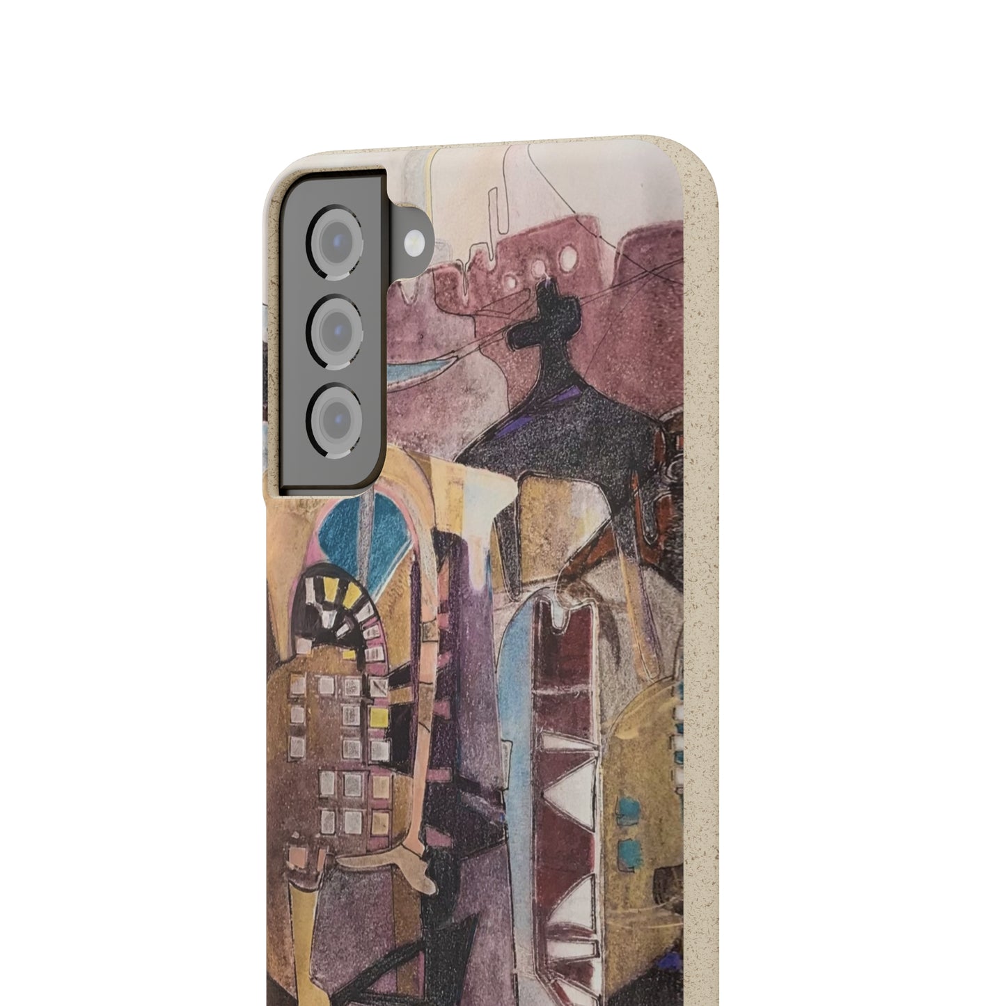 Biodegradable Phone Case with 'San Francisco De Asis' Abstract Original Artwork by Barbara Cleary
