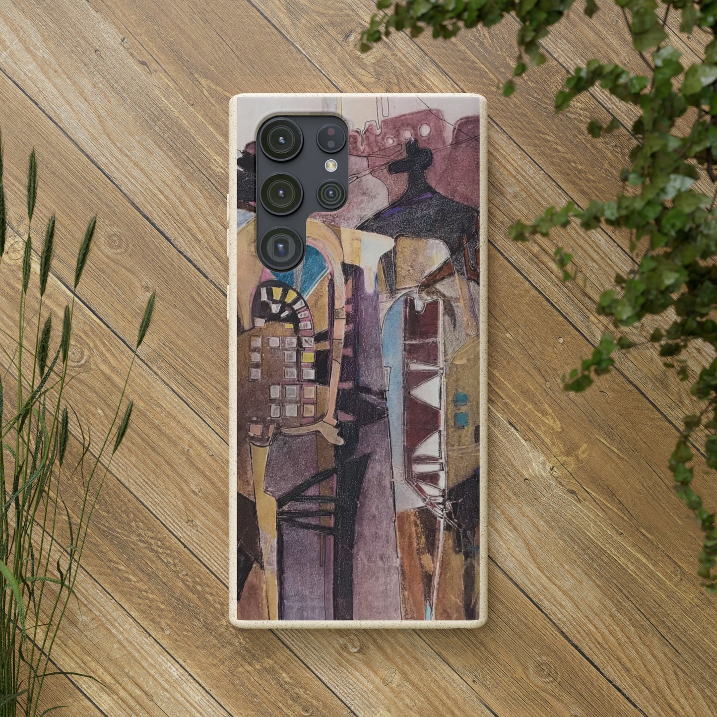 Biodegradable Phone Case with 'San Francisco De Asis' Abstract Original Artwork by Barbara Cleary