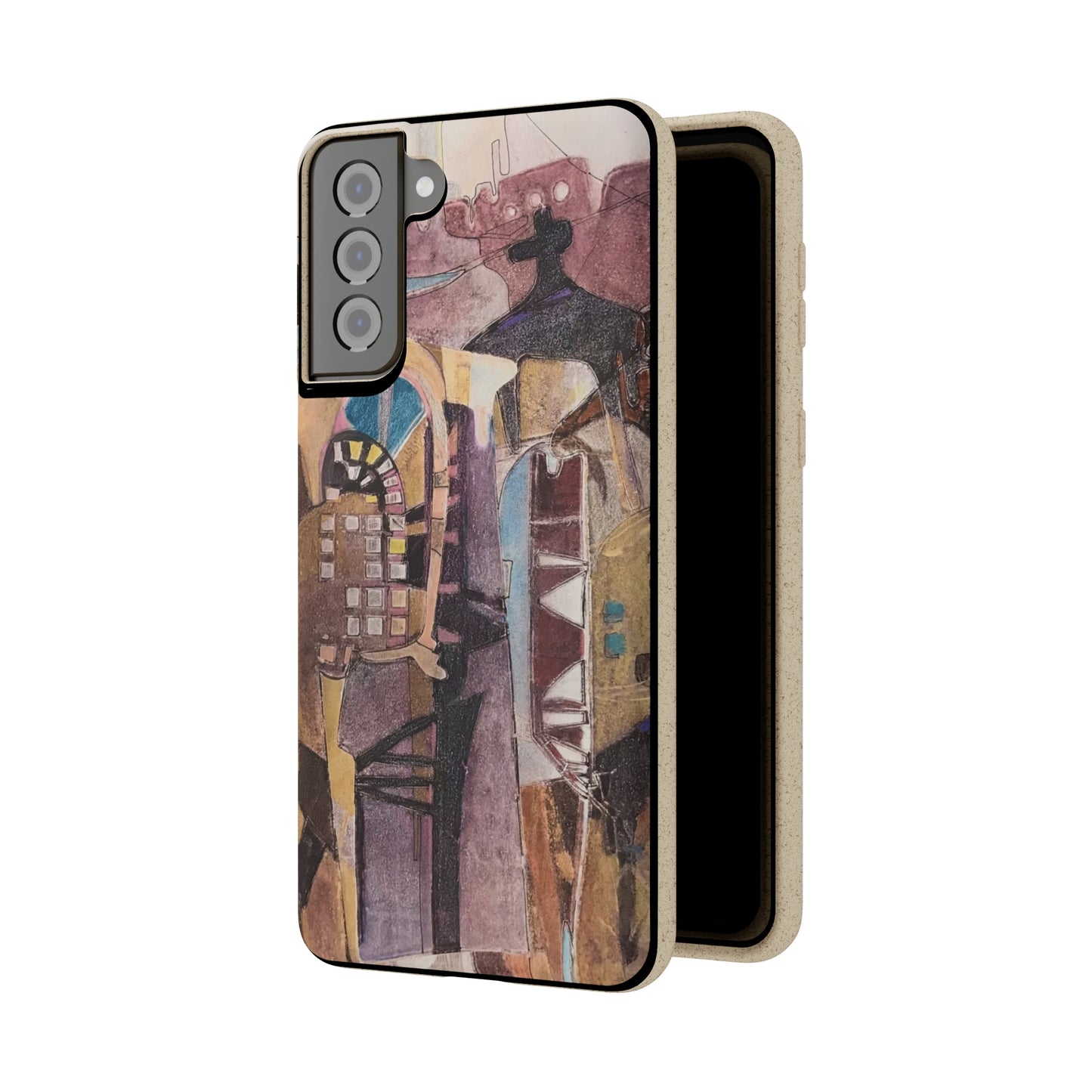 Biodegradable Phone Case with 'San Francisco De Asis' Abstract Original Artwork by Barbara Cleary