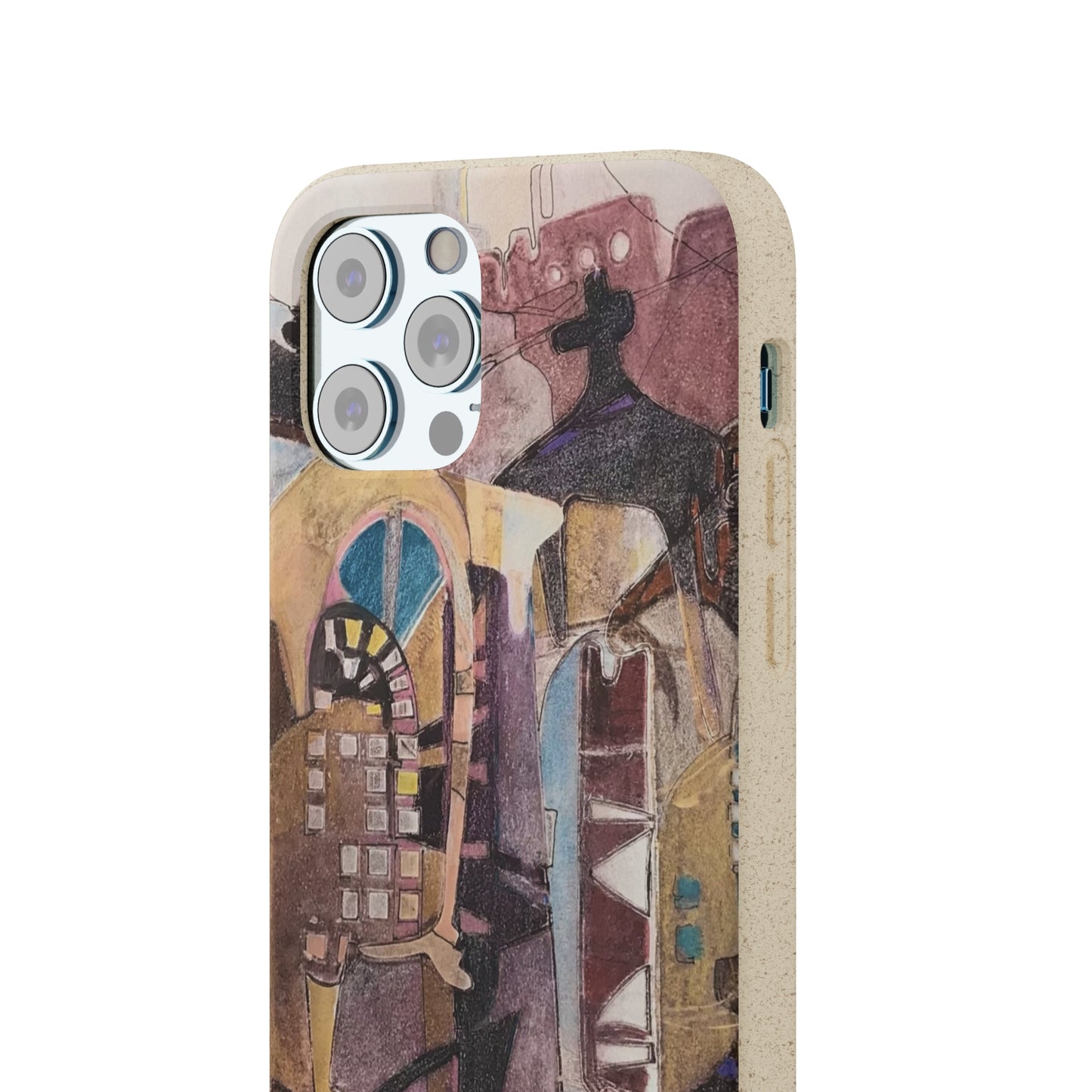Biodegradable Phone Case with 'San Francisco De Asis' Abstract Original Artwork by Barbara Cleary