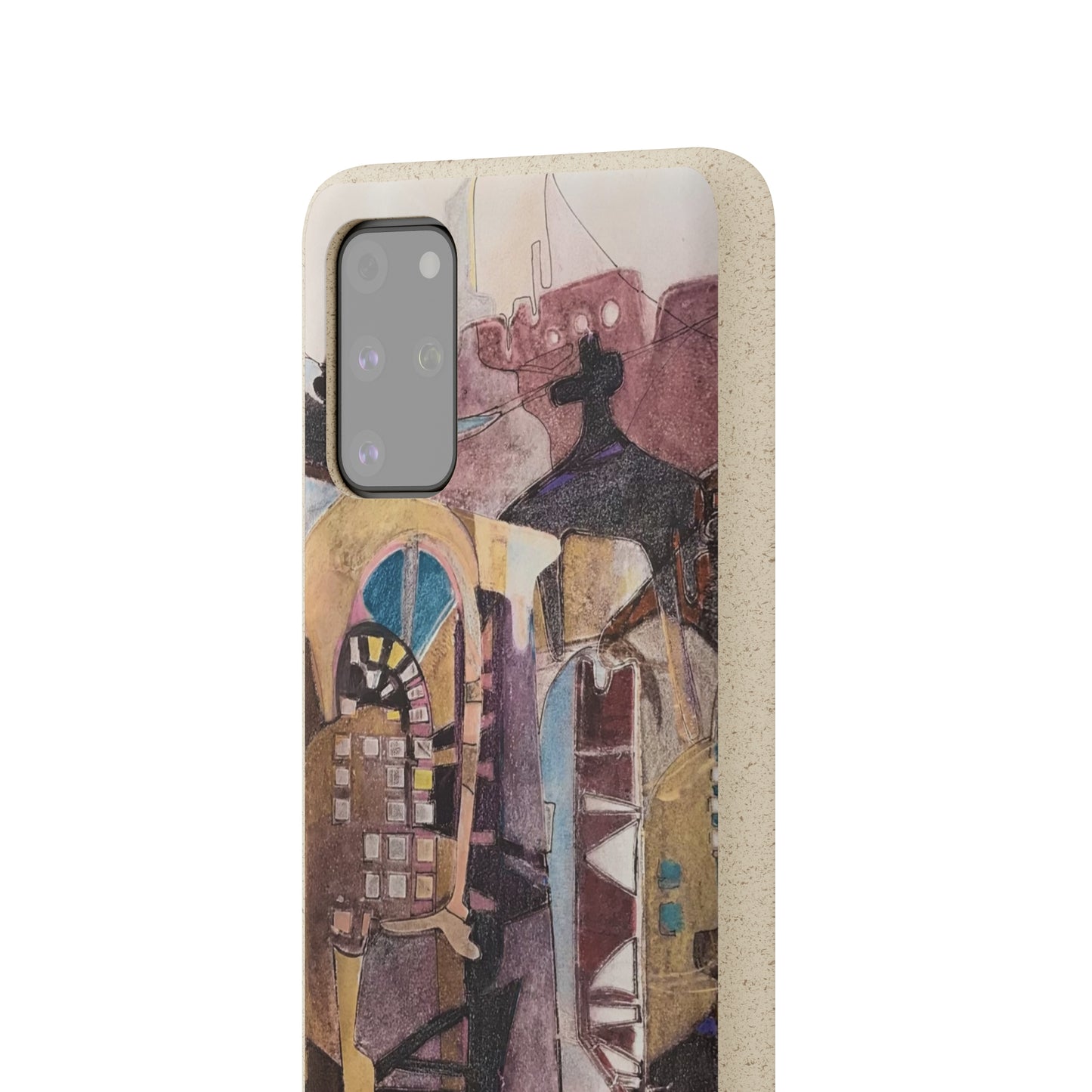 Biodegradable Phone Case with 'San Francisco De Asis' Abstract Original Artwork by Barbara Cleary