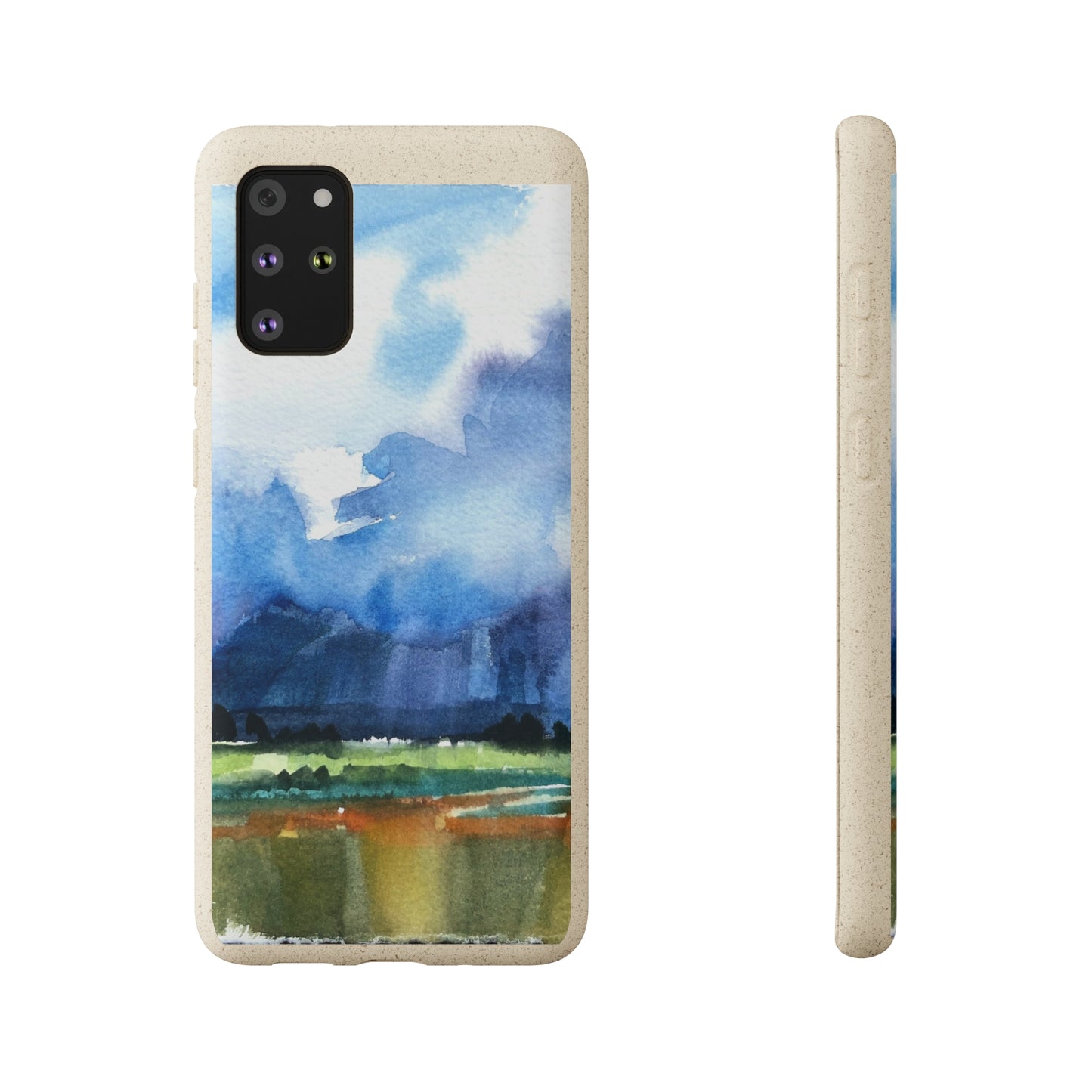Biodegradable Phone Case with 'Tranquil Mountain View 4' Landscape Original Artwork by Barbara Cleary