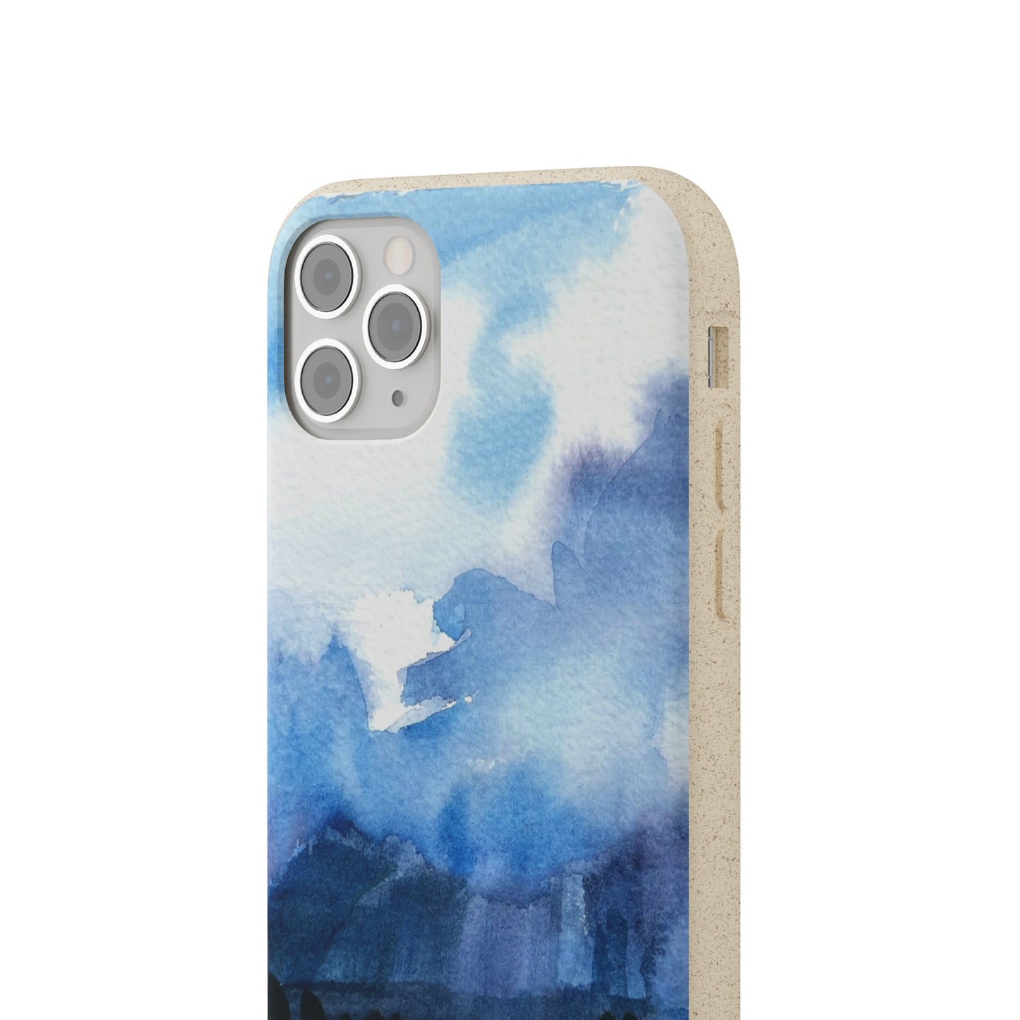 Biodegradable Phone Case with 'Tranquil Mountain View 4' Landscape Original Artwork by Barbara Cleary