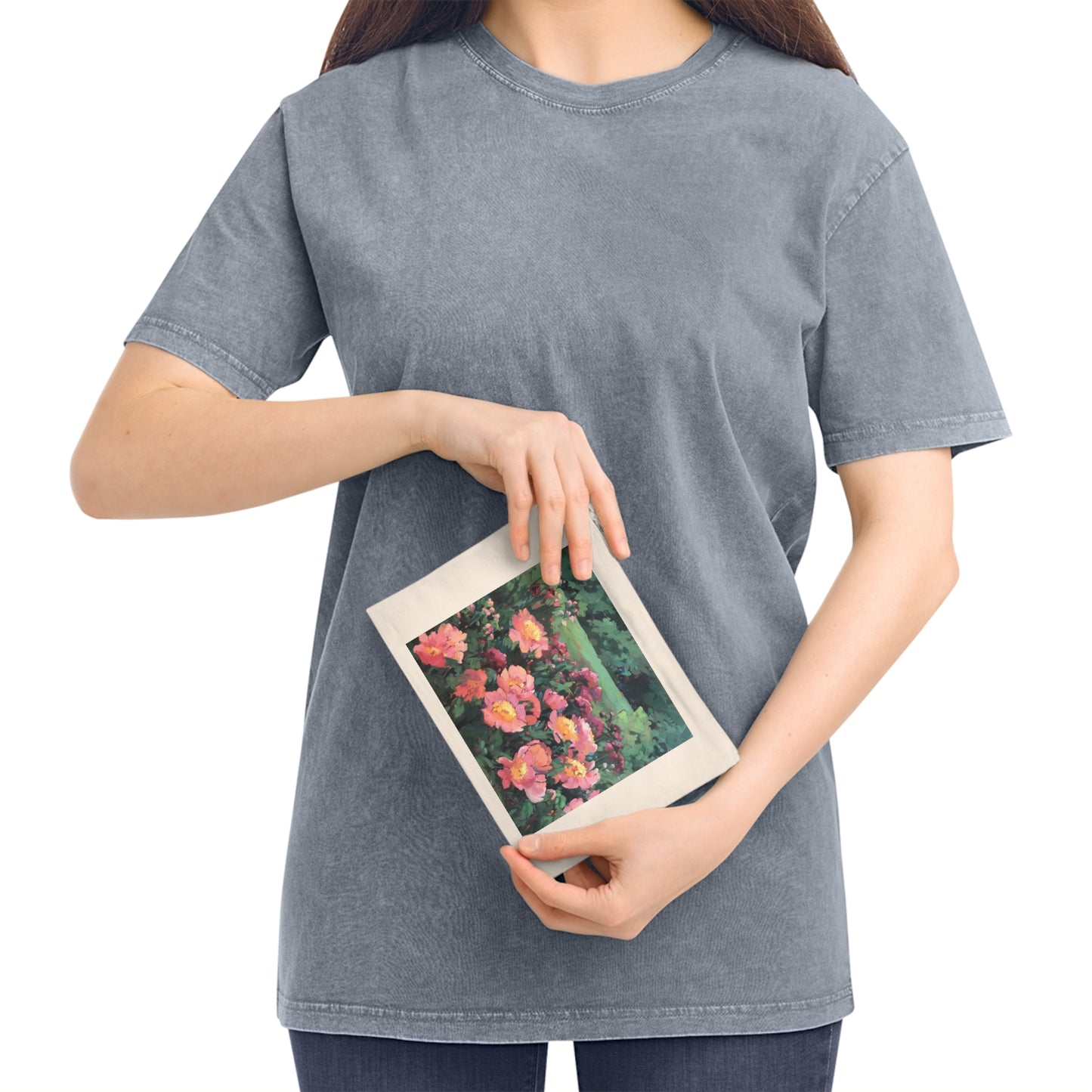 Eco-Friendly Pouch with 'Pink Princess' I Original Artwork by American Artist Barbara Cleary