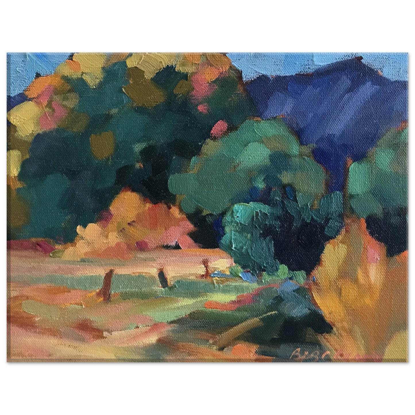 'New Mexico Meadow' Landscape I 11x14 or 12x18 inch Canvas Art Print I Original Artwork by American Artist Barbara Cleary