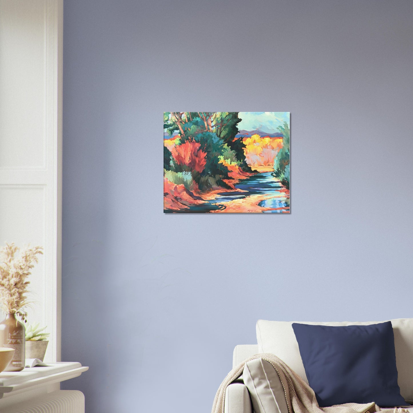 "Rio Pueblo" 16x20 inch Print on Canvas by Barbara Cleary Designs