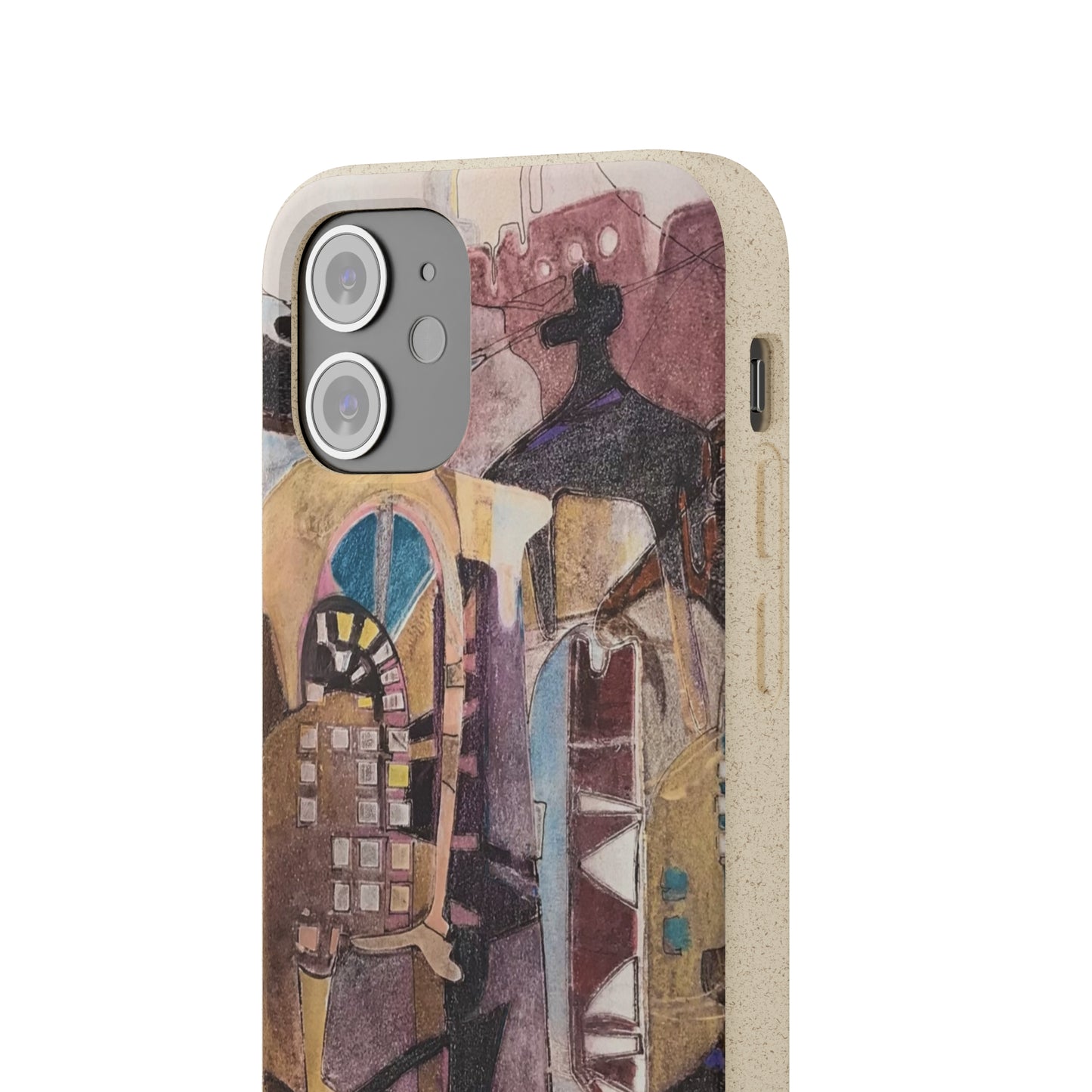 Biodegradable Phone Case with 'San Francisco De Asis' Abstract Original Artwork by Barbara Cleary