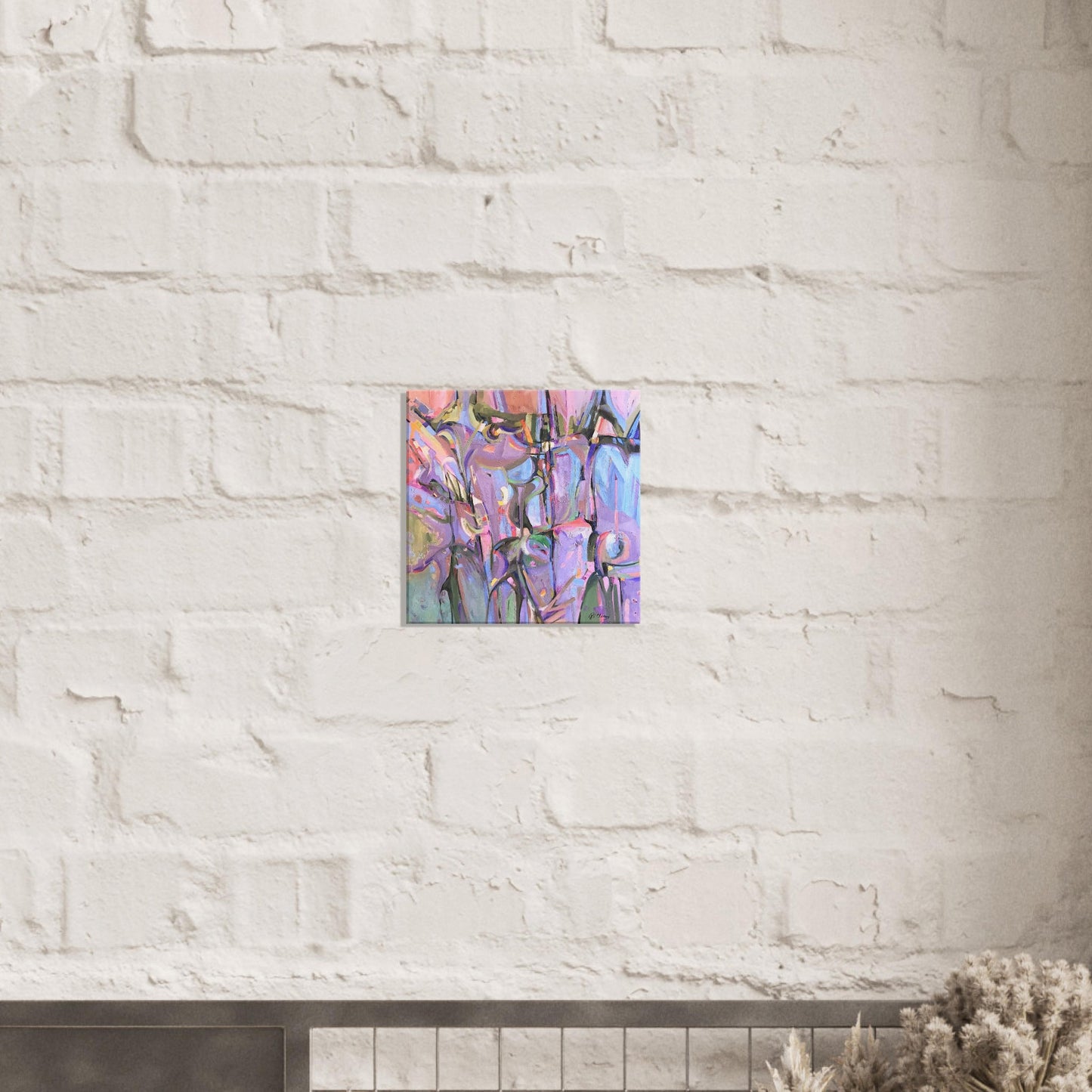 ‘Passage' Abstract I 16x16 inch Art Print on Canvas I Original Artwork by American Artist Barbara Cleary