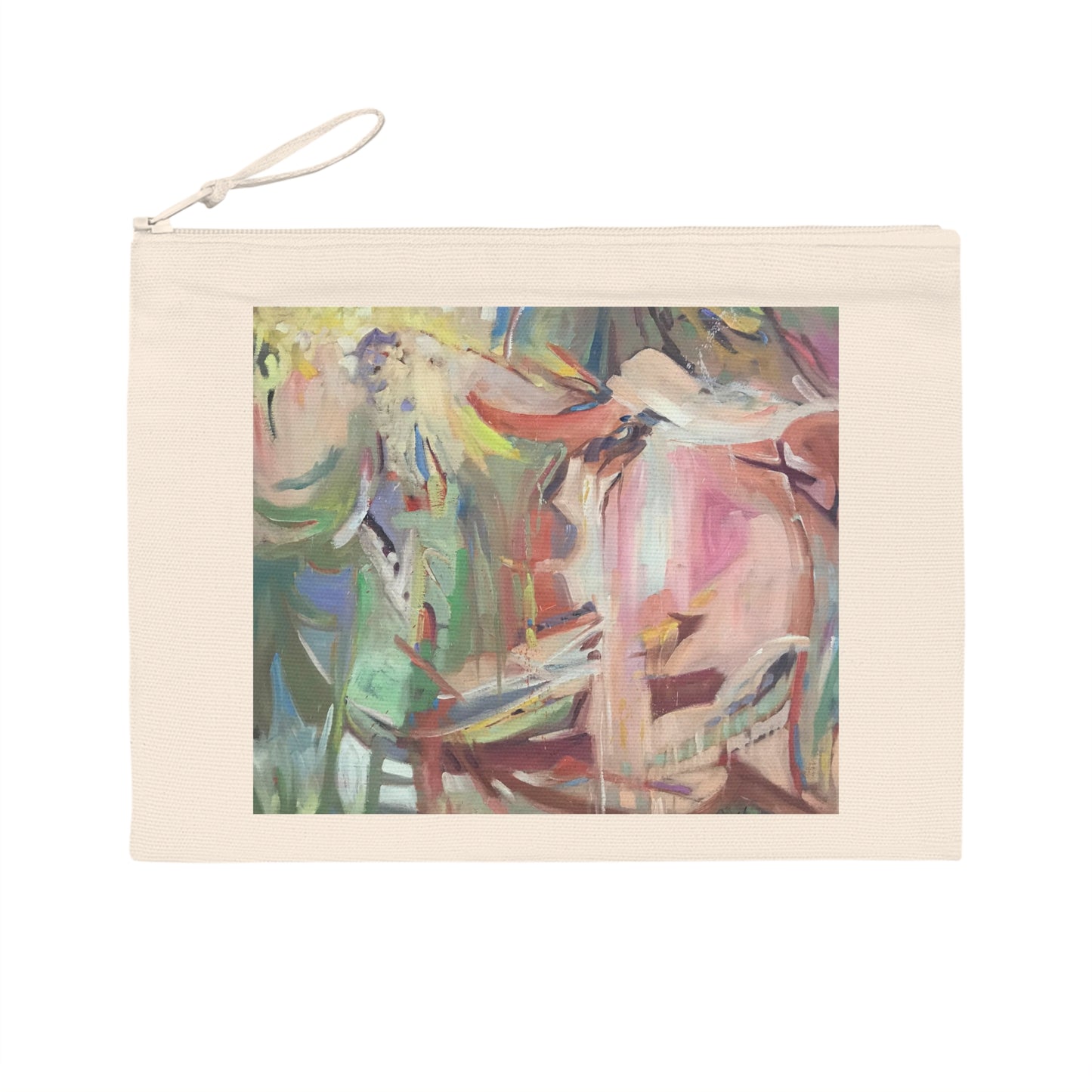 Eco-Friendly Pouch with 'All Seasons' I Original Artwork by American Artist Barbara Cleary | Barbara Cleary Designs