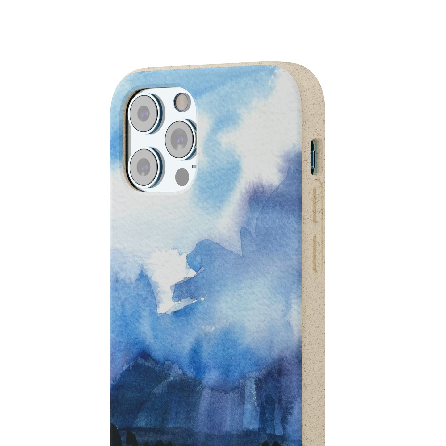 Biodegradable Phone Case with 'Tranquil Mountain View 4' Landscape Original Artwork by Barbara Cleary