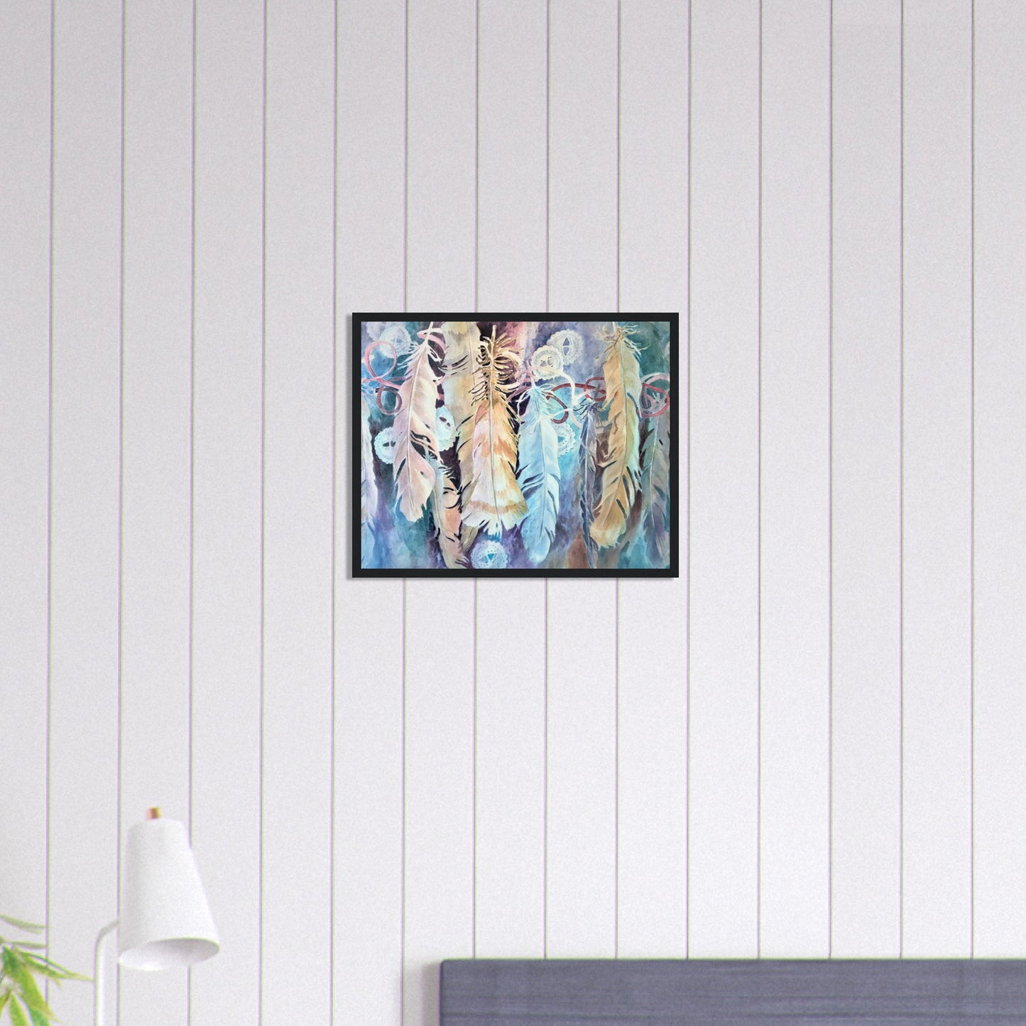 'Conchos’ Watercolor | 16x20 Wooden Framed Art Print | Original Artwork by American Artist Barbara Cleary
