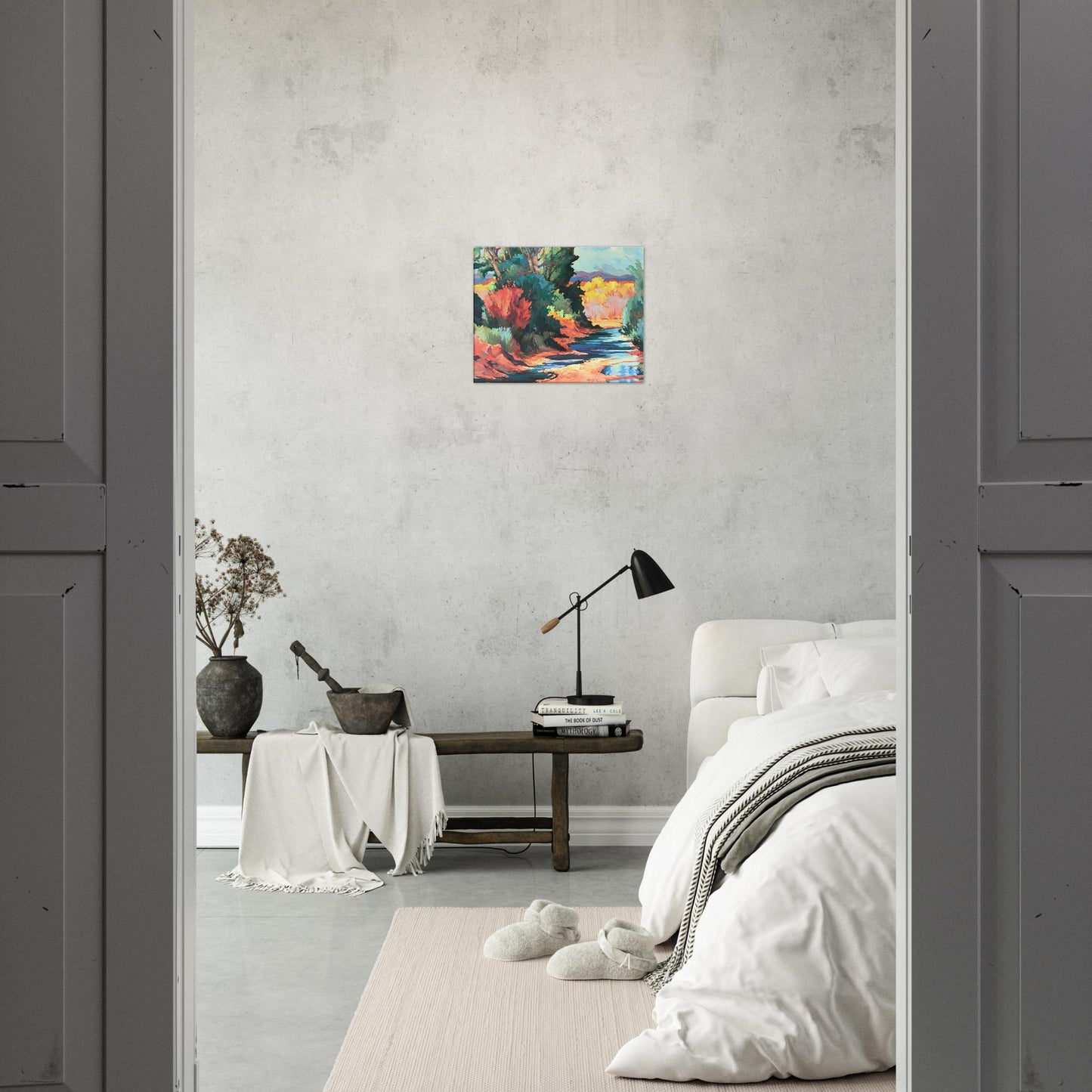 "Rio Pueblo" 16x20 inch Print on Canvas by Barbara Cleary Designs